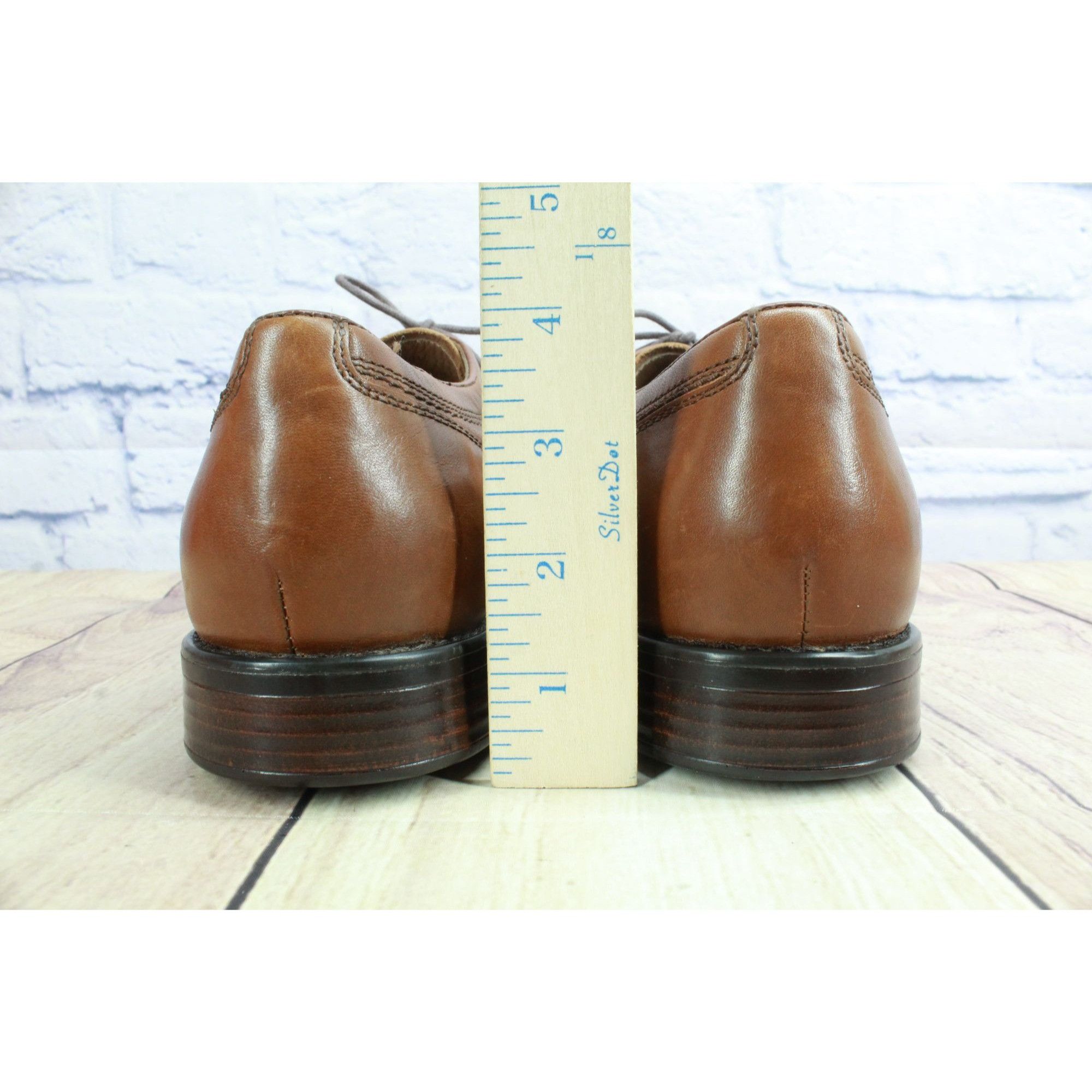 Johnston & Murphy Johnston and Murphy Men's Brown Leather Casual Dress Shoes Size US 8.5 / EU 41-42 - 6 Thumbnail