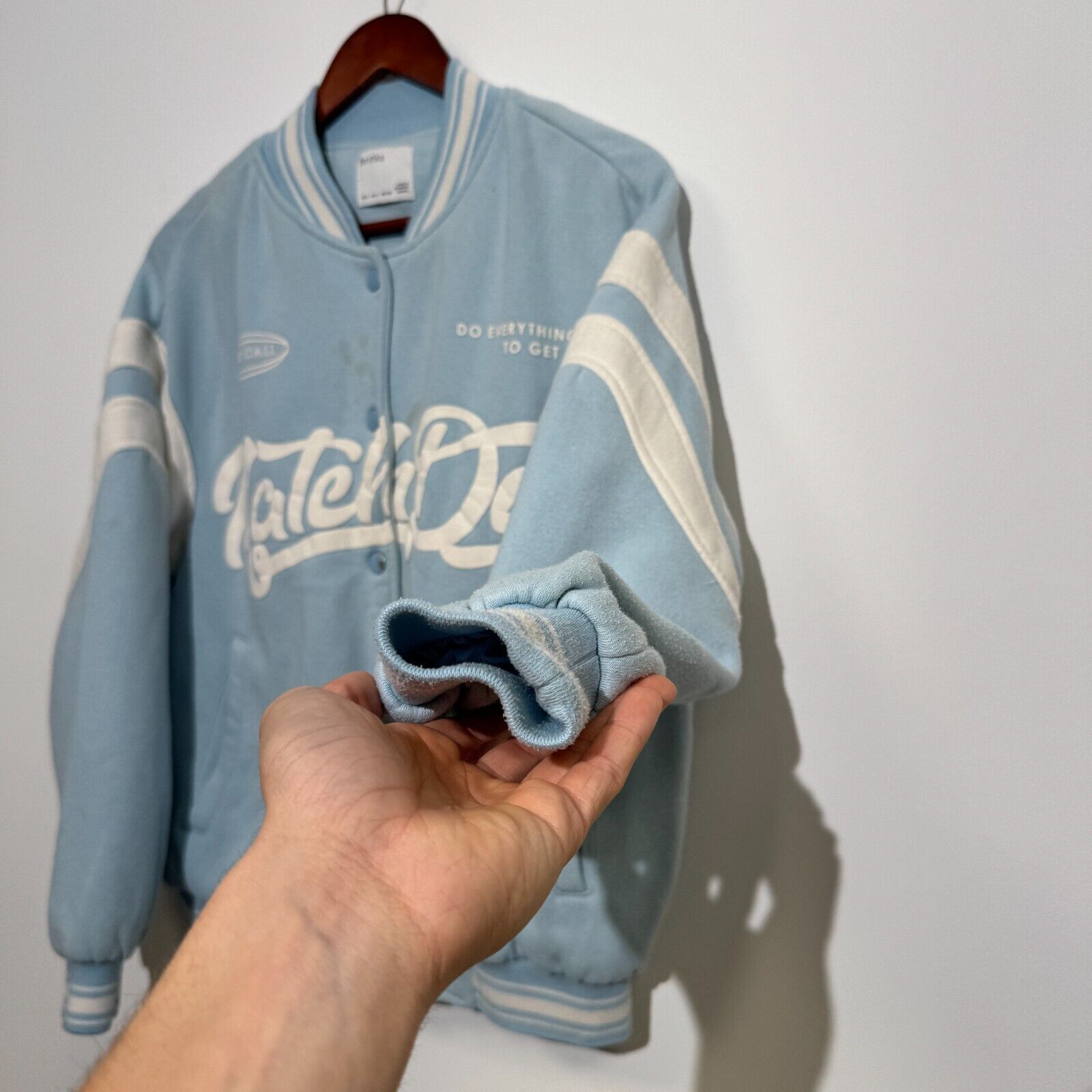 Vintage Vintage Unisex Baby Blue Cotton Jacket Size S Regular Fit Size US S / EU 44-46 / 1 - 6 Thumbnail