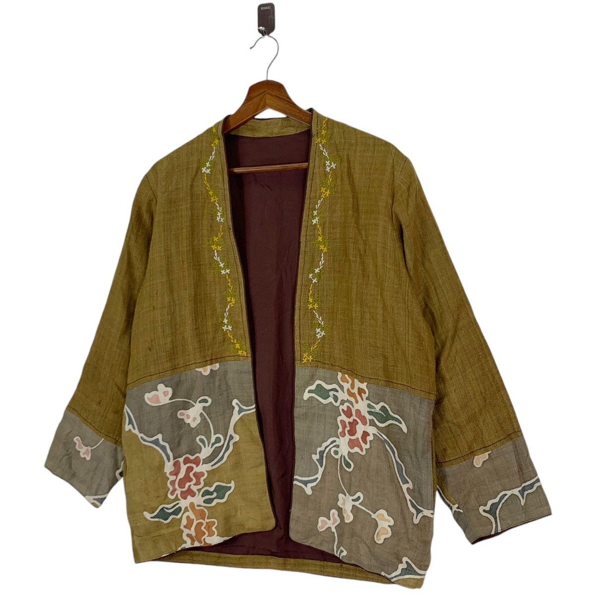 Japanese Brand × Vintage VINTAGE JAPANESE STYLE BORO HEMP LINEN JACKET Size US M / EU 48-50 / 2 - 2 Thumbnail