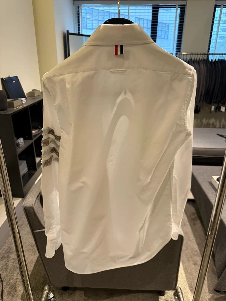 Thom Browne Thom Browne size1 Arm four bar shirt, white Size US S / EU 44-46 / 1 - 2 Thumbnail