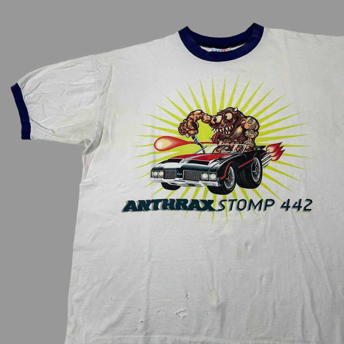 Band Tees × Vintage Vintage 1995 antharax band tee Size US XL / EU 56 / 4 - 3 Thumbnail
