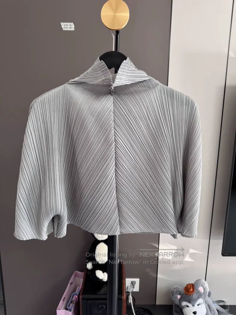 Issey Miyake Issey Miyake Blue and Red Oil Painting Spring Top Size L / US 10 / IT 46 - 2 Thumbnail