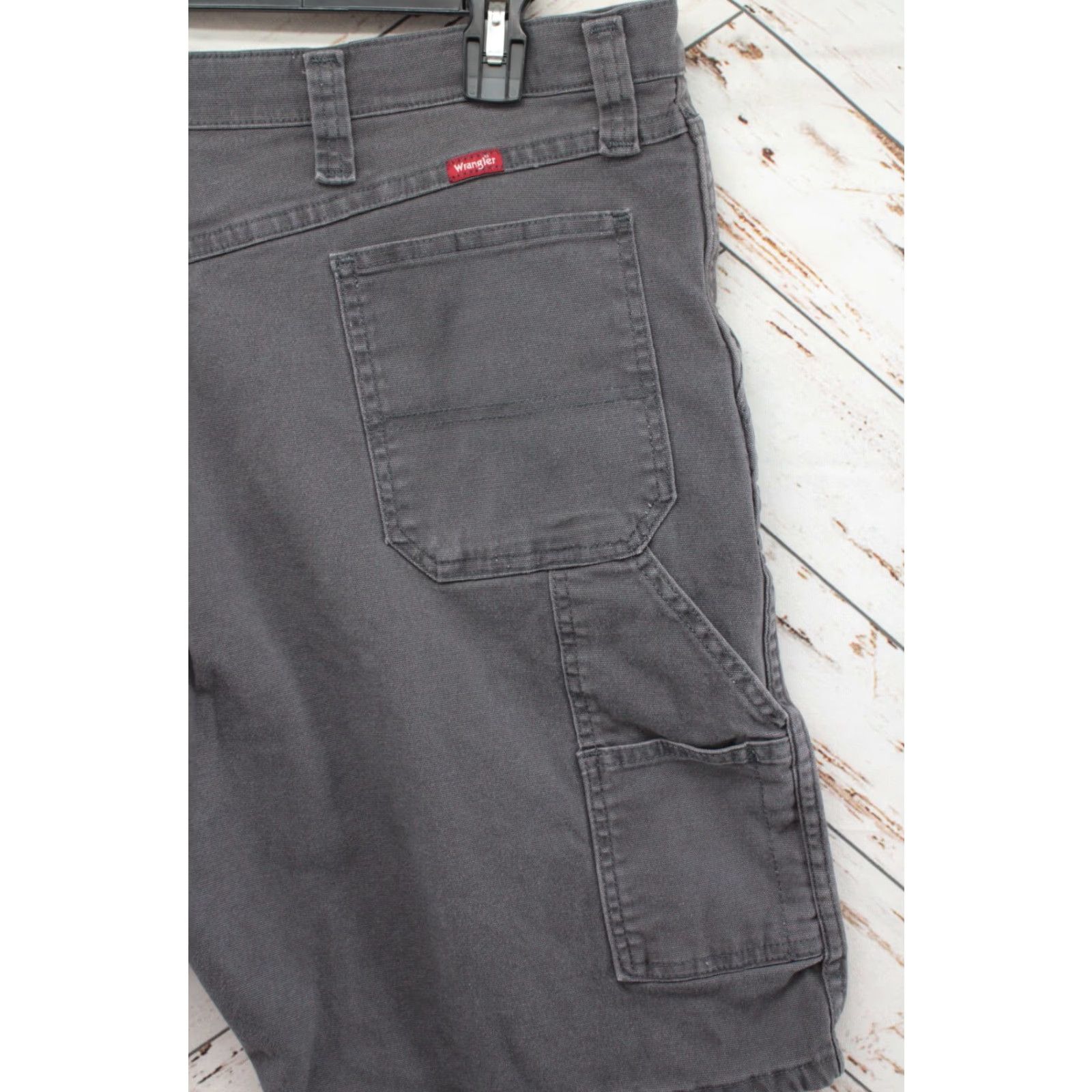 Wrangler VINTAGE Wrangler Carpenter Utility Shorts Men's 40 Gray Cargo Canvas Work Wear Size US 40 / EU 56 - 4 Thumbnail