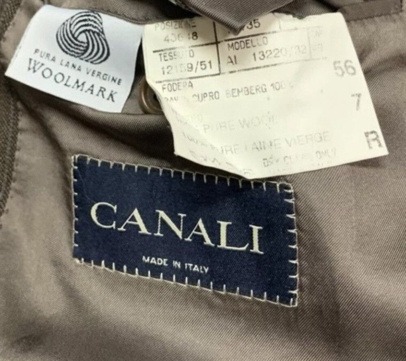 Canali × Loro Piana VINTAGE 90s CANALI LORO PIANA Men Blazer 110’s 56R Size 50R - 13 Thumbnail