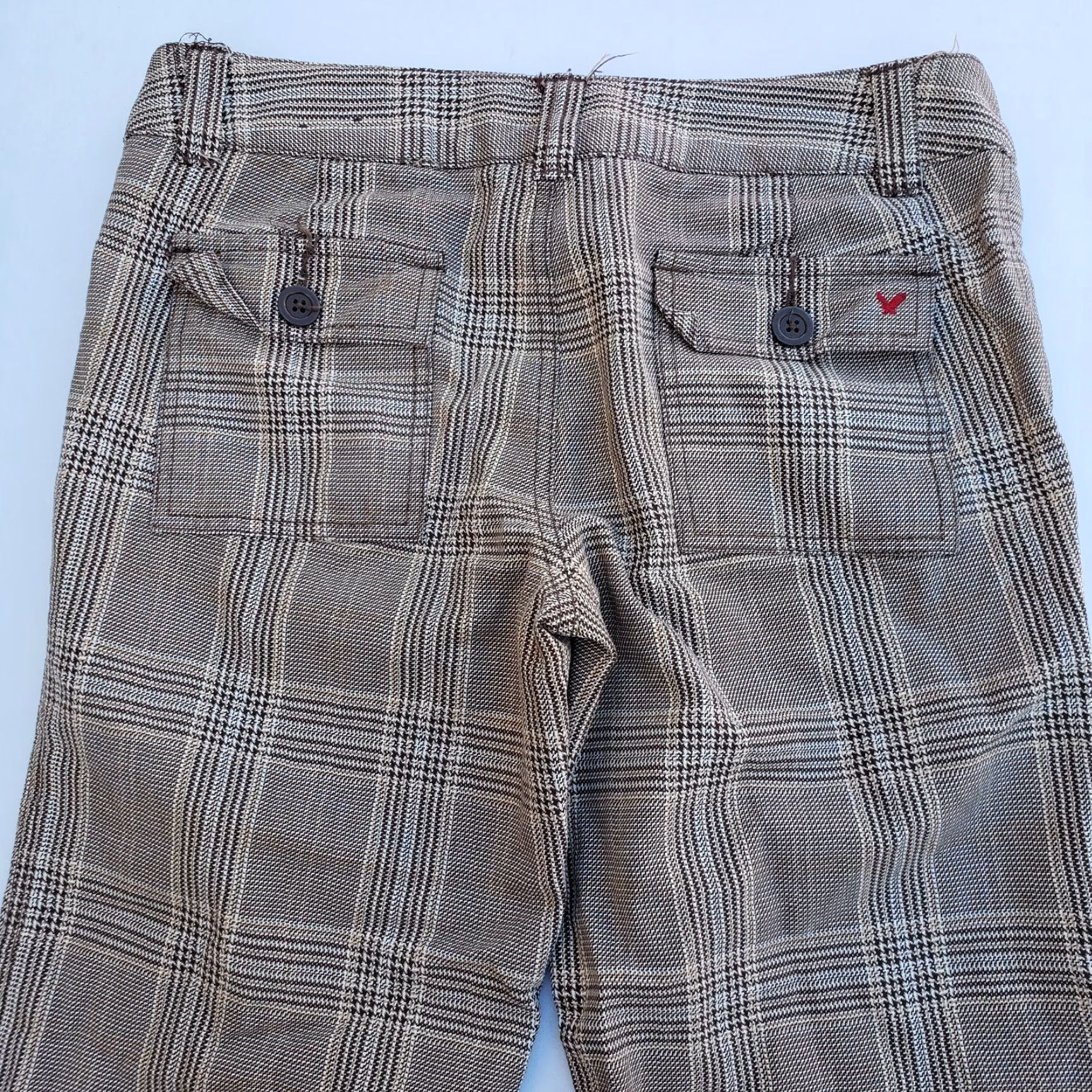 American Eagle Outfitters American Eagle Pants Women Size 6 Regular Brown Plaid Capri Size 28" / US 6 / IT 42 - 5 Thumbnail