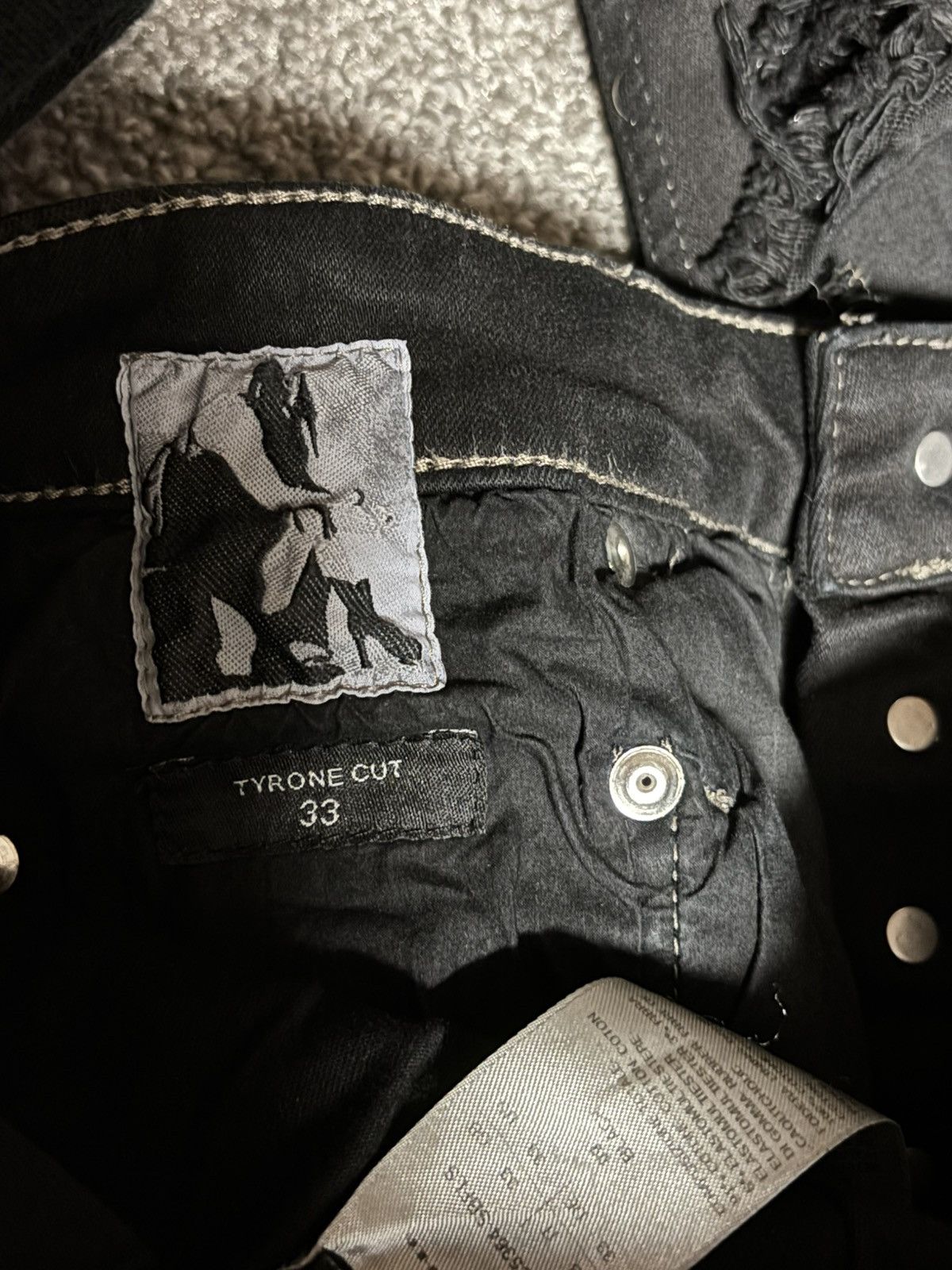 Rick Owens Rick owens waxed thrashed tyrone cut Size US 32 / EU 48 - 7 Thumbnail