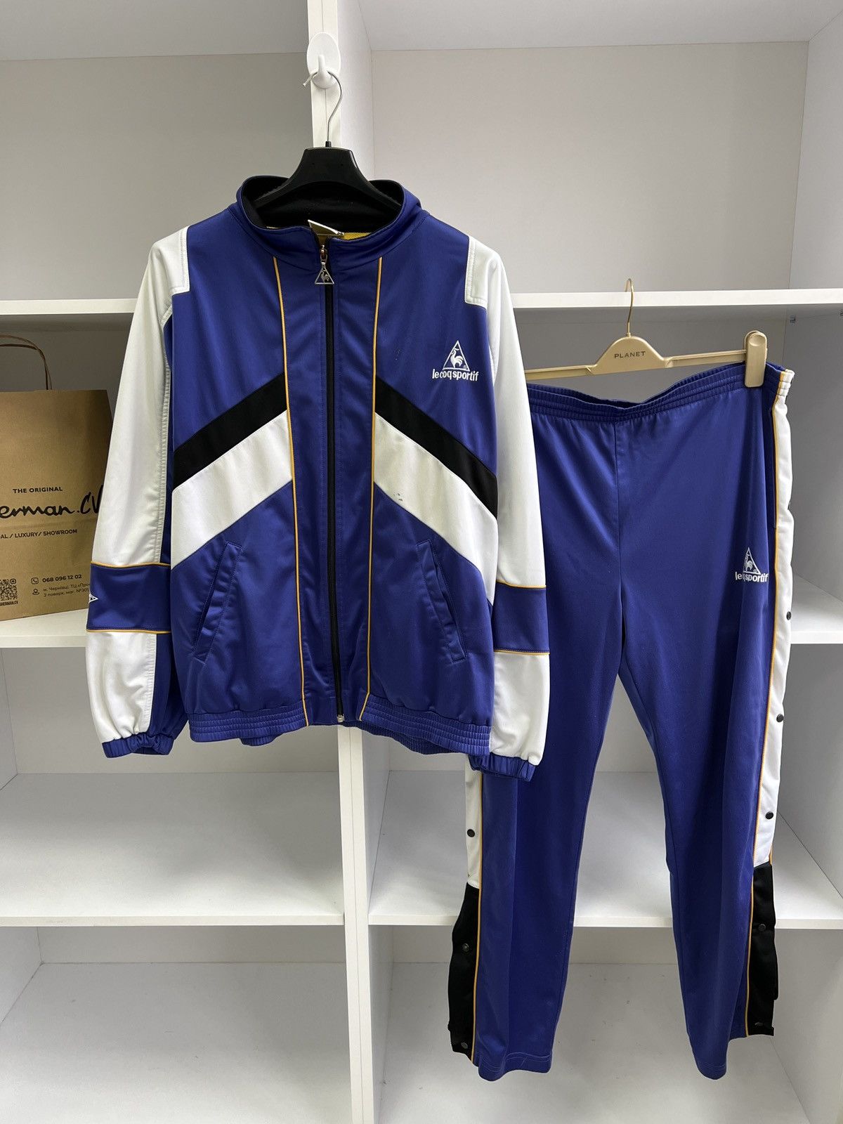Le Coq Sportif × Vintage Vintage 90s Le CoQ Sportif tracksuit Size US L / EU 52-54 / 3 - 11 Thumbnail