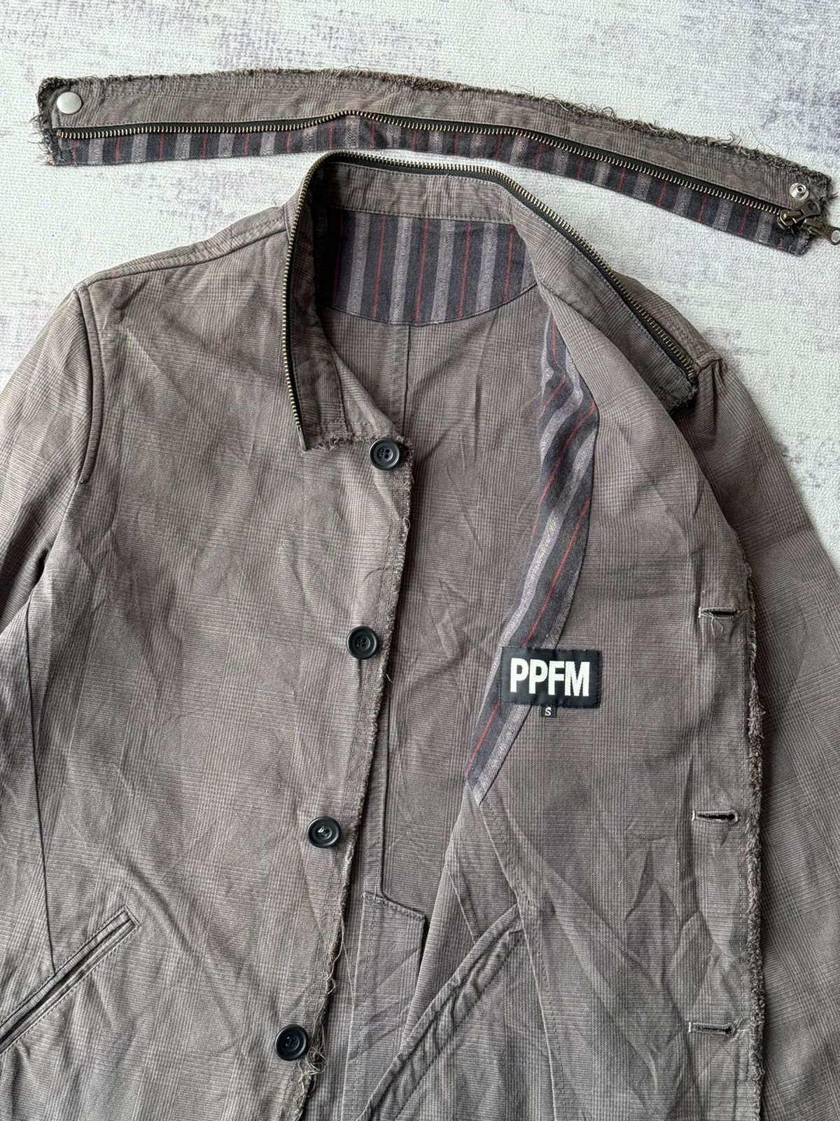 PPFM Vintage PPFM Punk Riot Goa Button Small Parts Denim Jacket Size US S / EU 44-46 / 1 - 1 Thumbnail