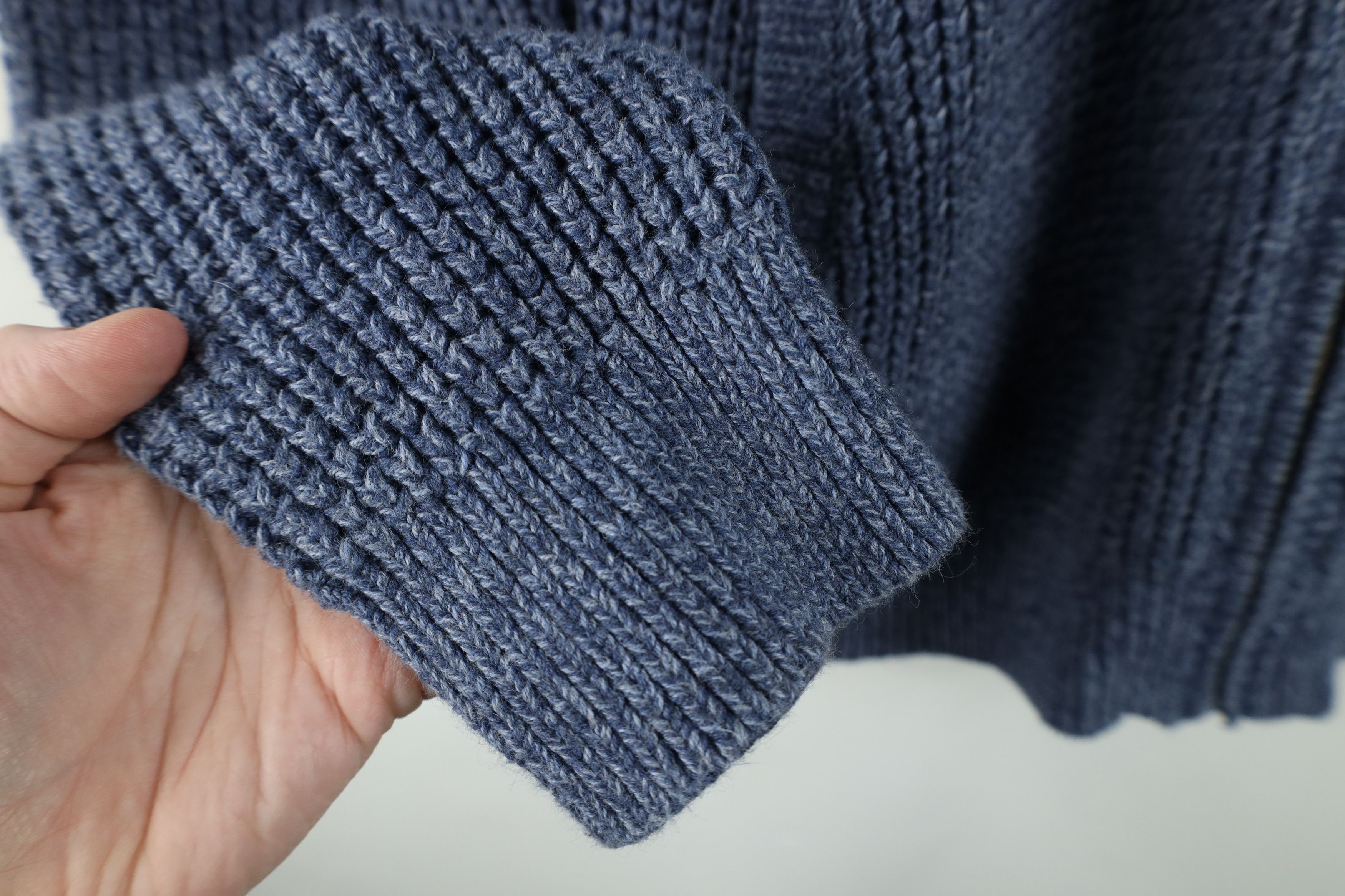 L.L. Bean Vintage LL Bean Cotton Chunky Ribbed Knit Full Zip Sweater Size US M / EU 48-50 / 2 - 6 Thumbnail