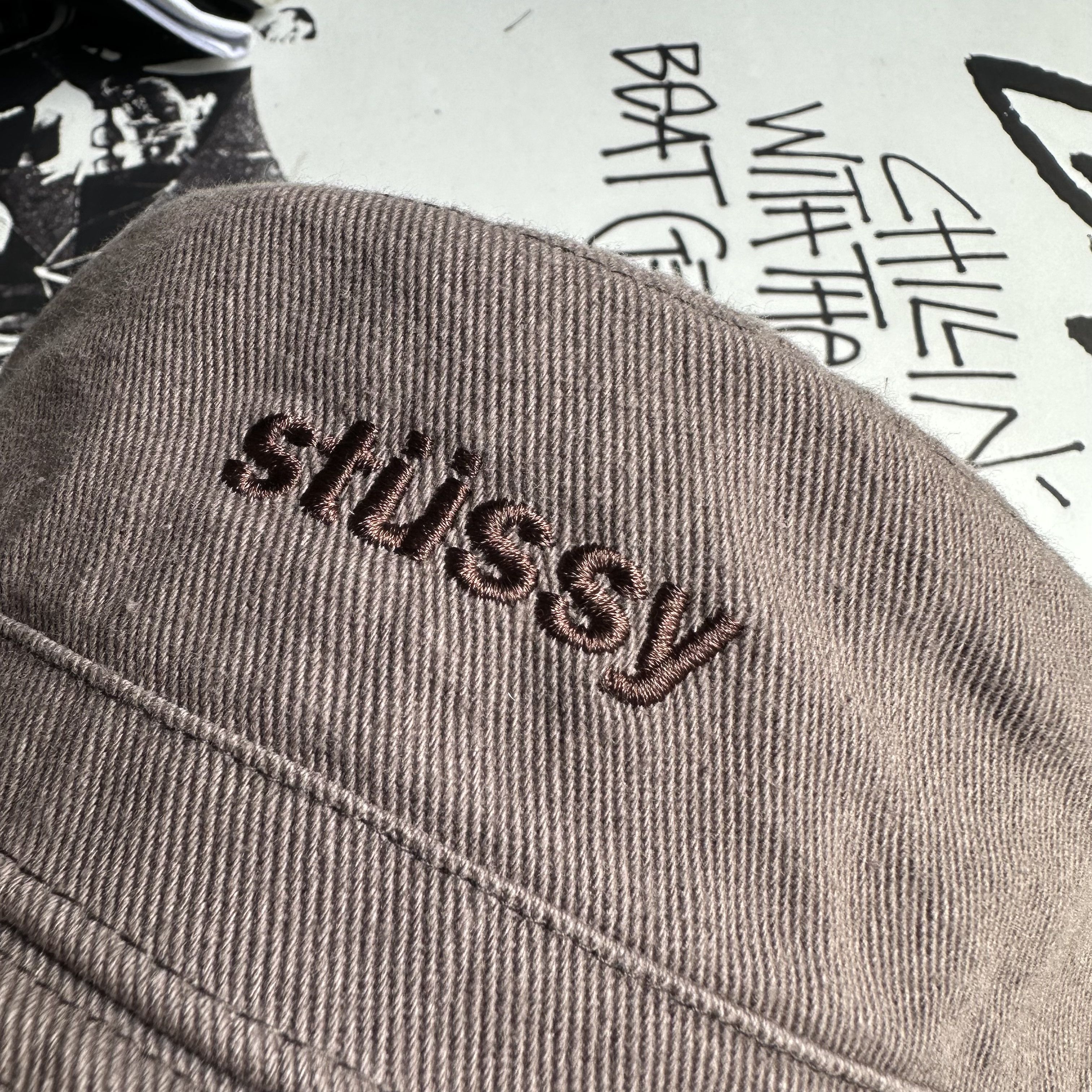 Stussy STUSSY AURORA WASHED TWILL BUCKET HAT M/L TAUPE Size ONE SIZE - 5 Thumbnail