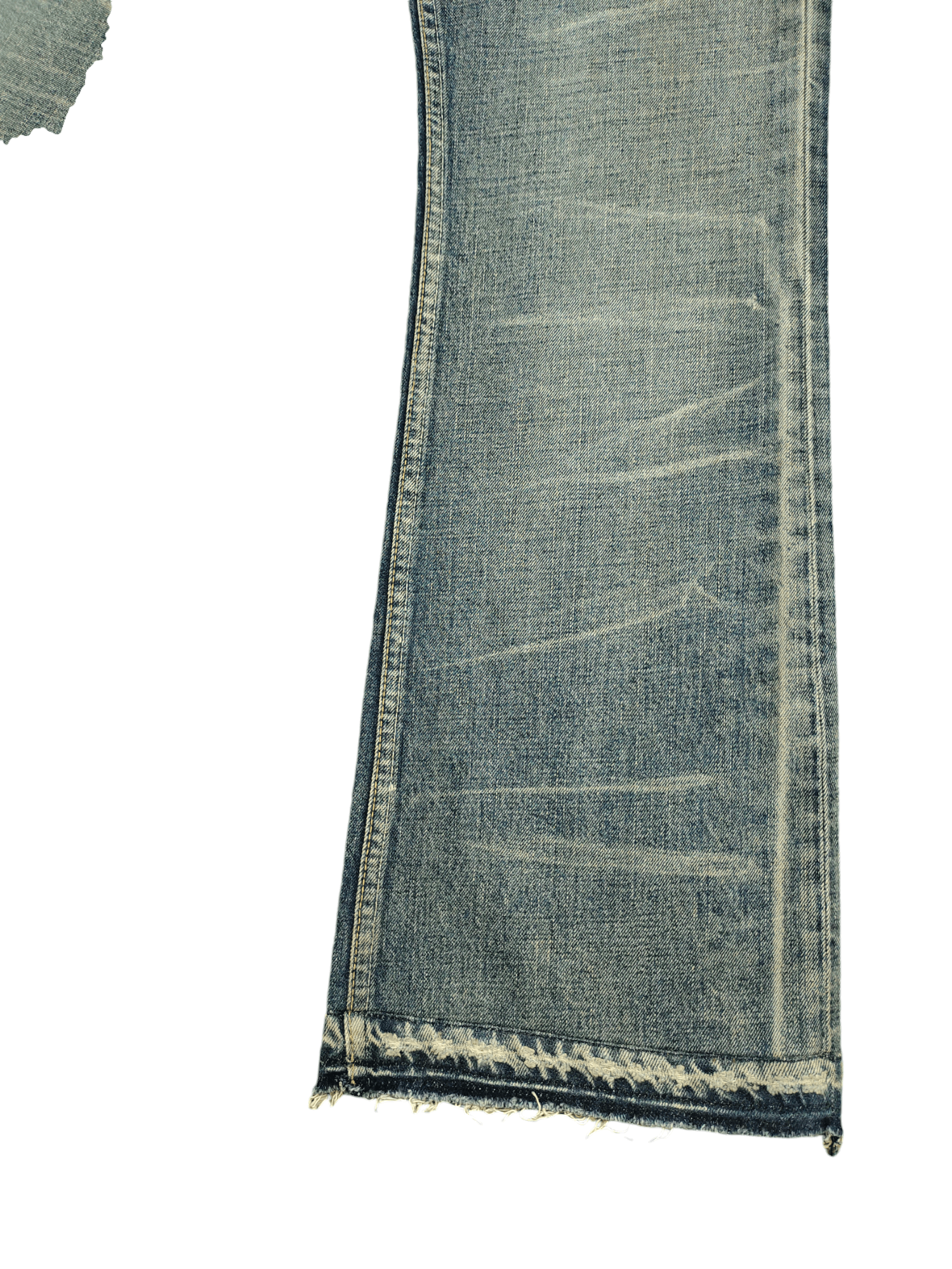 If Six Was Nine Flare Jeans 575 Denim Clawmark Distress Faded Bootcut Y2k Size US 29 - 7 Thumbnail