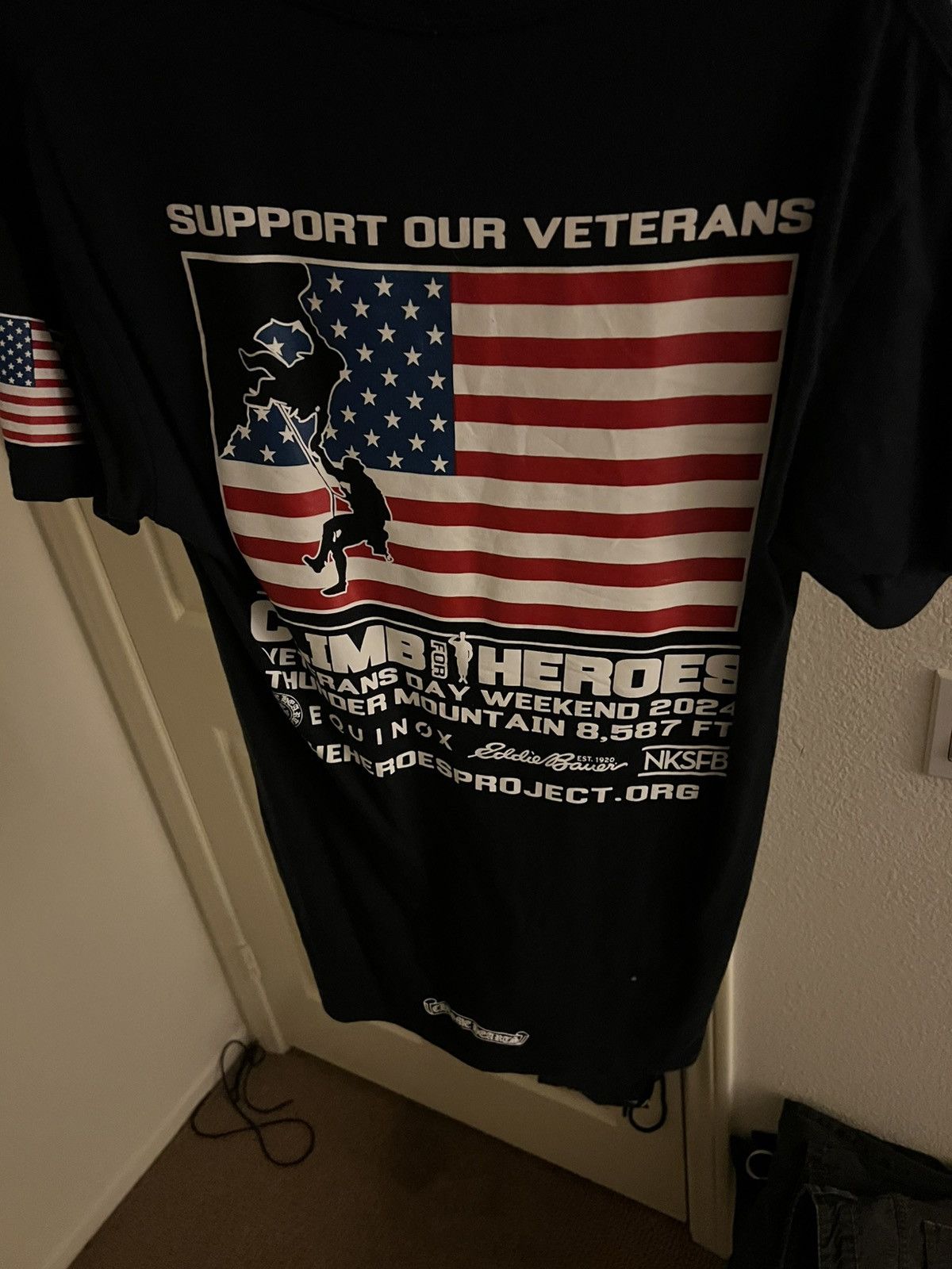 Chrome Hearts Chrome hearts climb for heroes veterans 2024 shirt Size US S / EU 44-46 / 1 - 1 Thumbnail