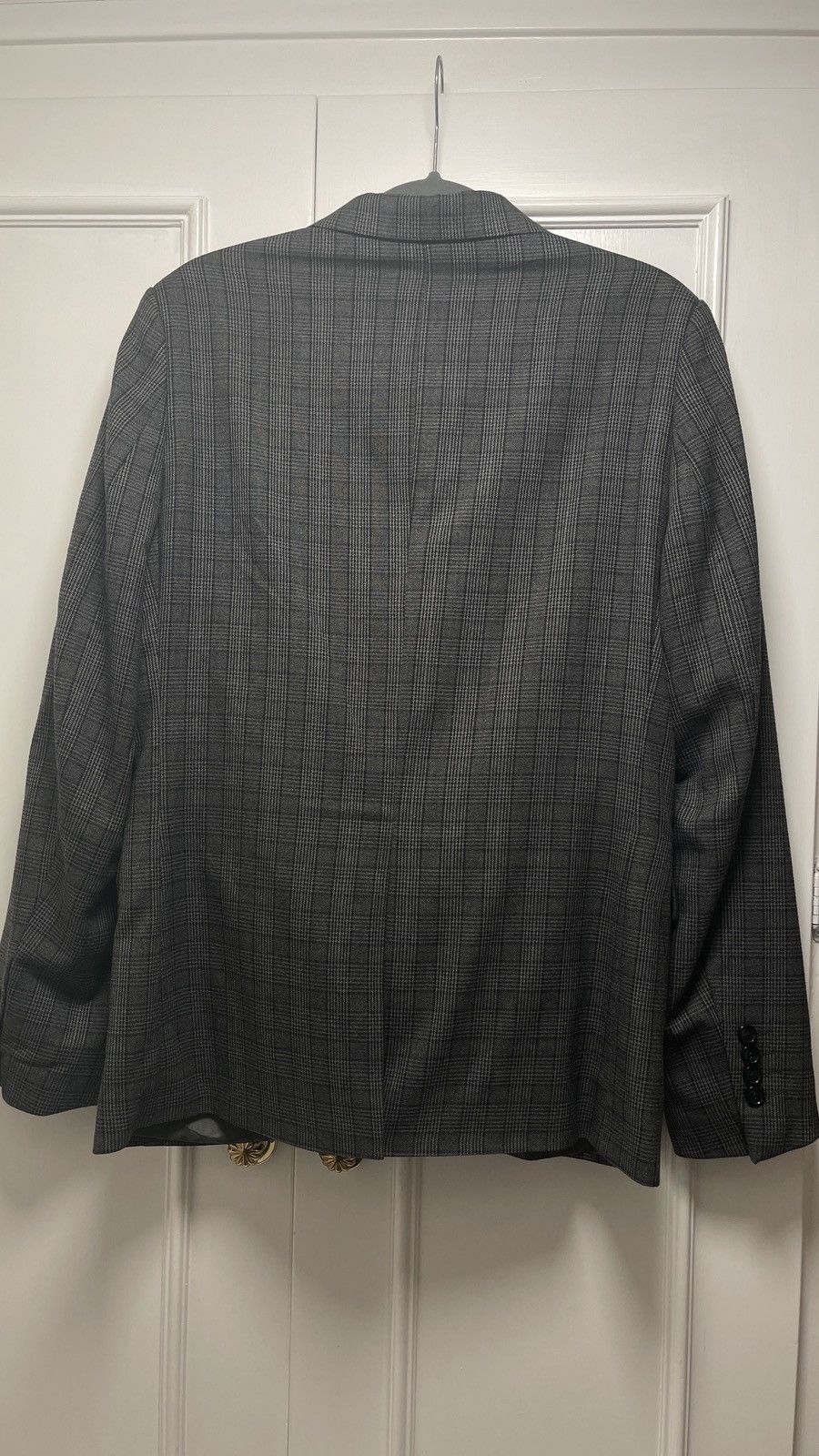 Boohoo Grey plaid suit combo Size 38R - 2 Thumbnail