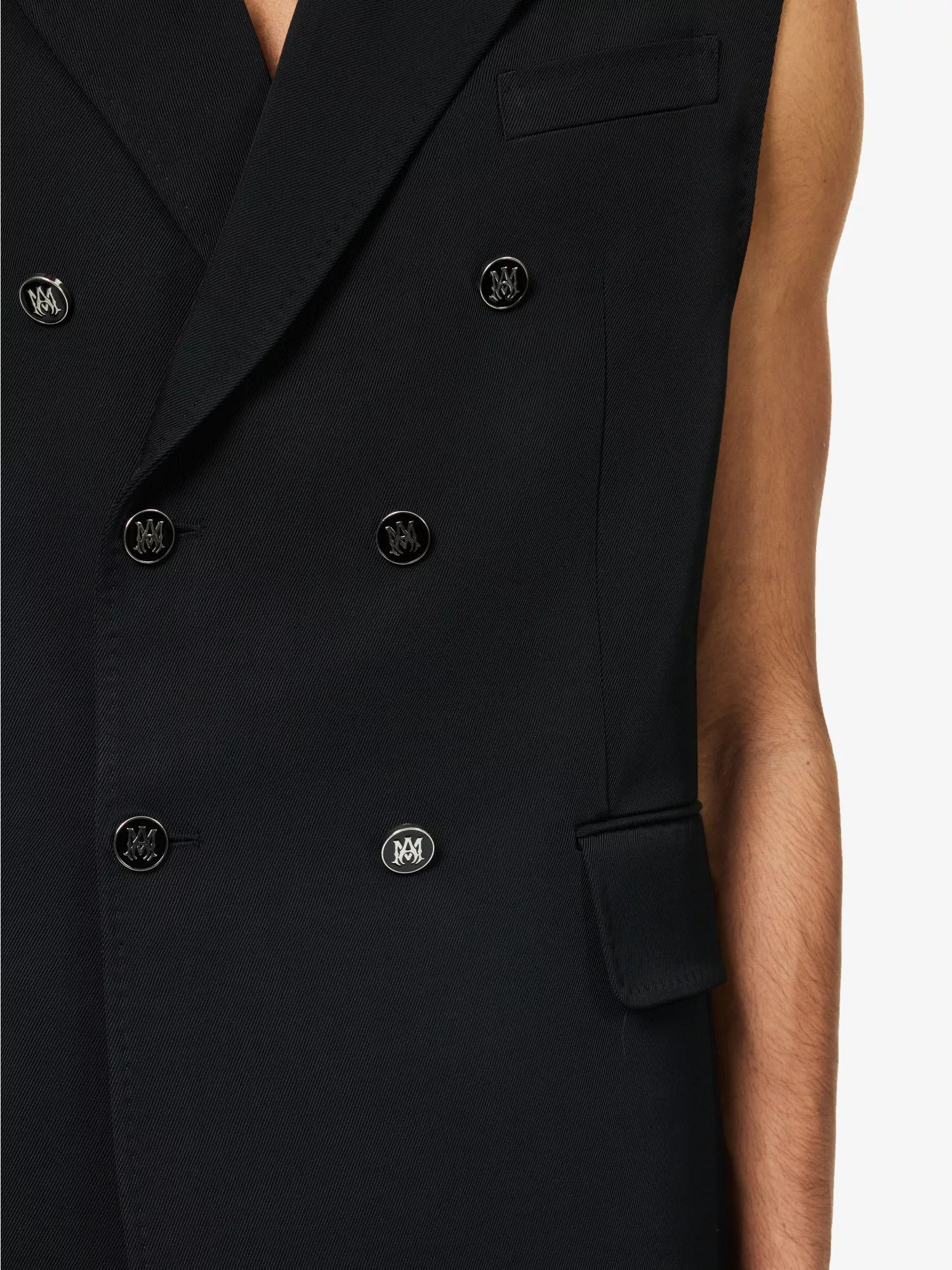 Amiri o1y0525 Vest in Black Size US M / EU 48-50 / 2 - 2 Thumbnail