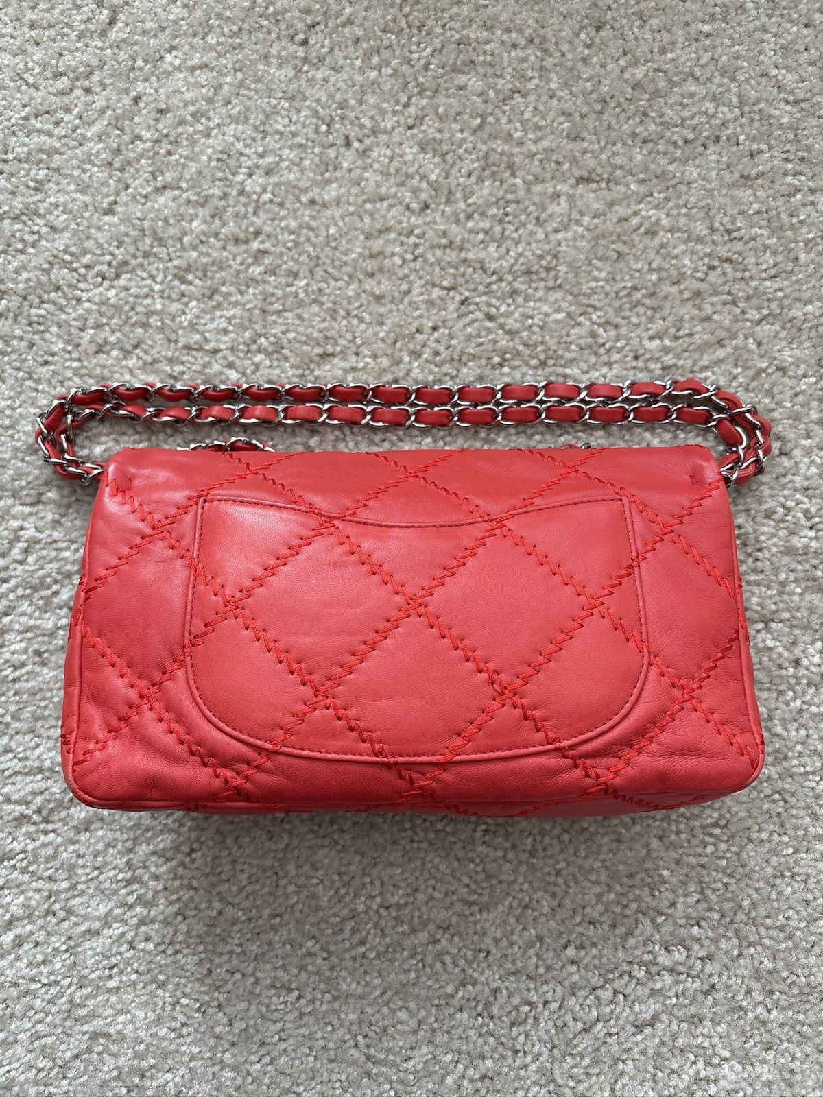 Chanel Chanel Red Wild Stitch Single Flap Bag Size ONE SIZE - 3 Thumbnail