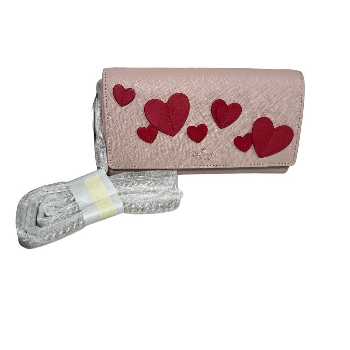 Kate Spade Kate Spade New York Heart Vellum Pink Red Hearts Crossbody Size ONE SIZE - 10 Thumbnail