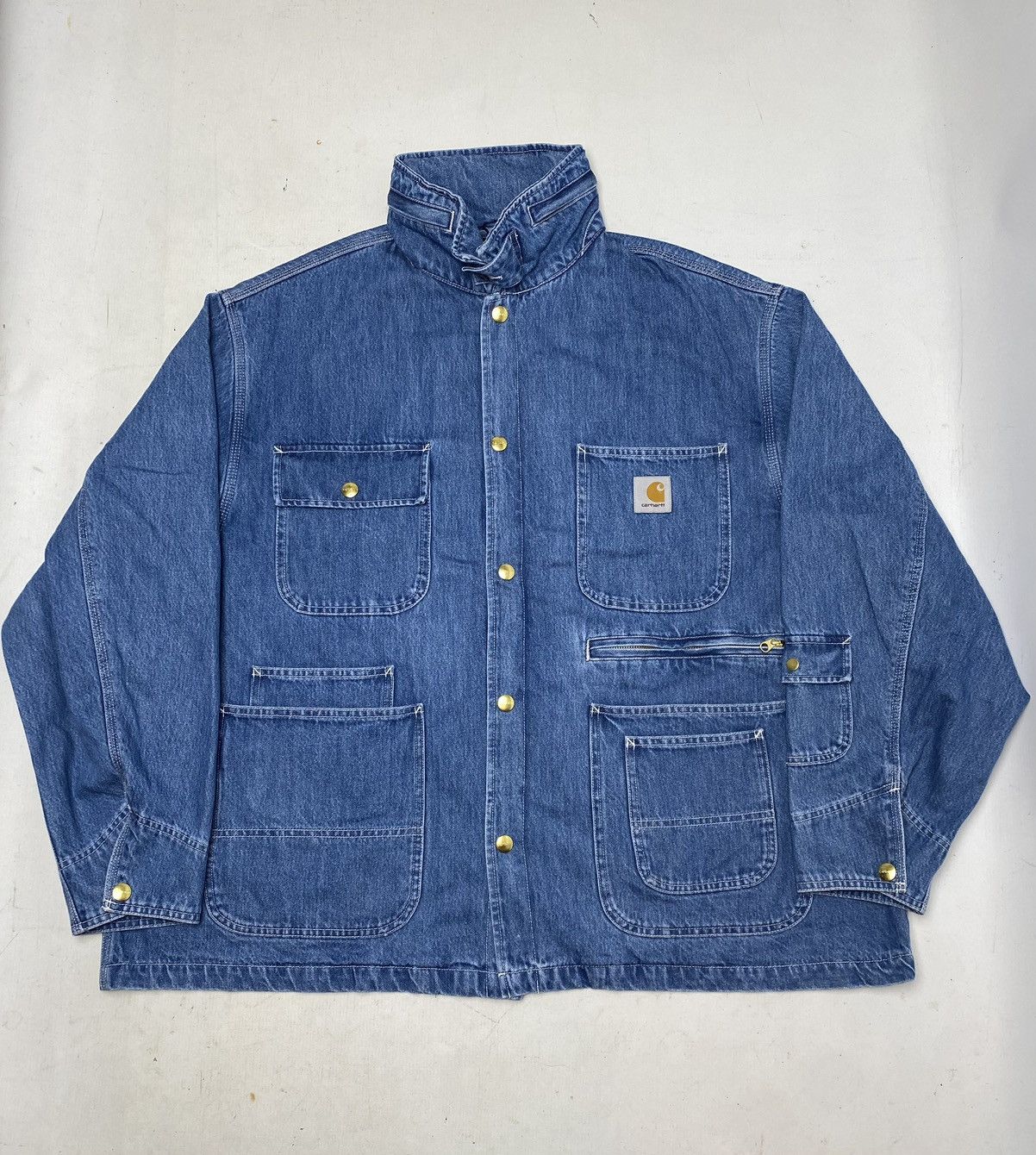 Carhartt Wip Chore Coat Max denim Jacket Carhartt Wip x new L Size US XXL / EU 58 / 5 - 1 Thumbnail