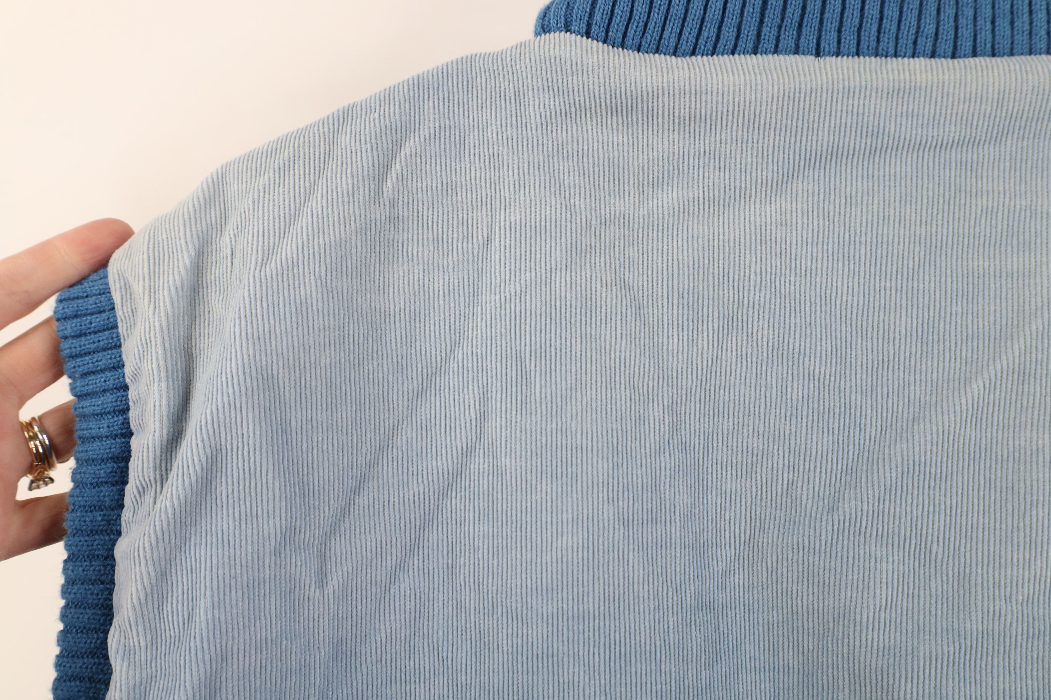 Vintage Vintage 90s Streetwear Quilted Corduroy Vest Jacket Blue Size US XXL / EU 58 / 5 - 14 Thumbnail