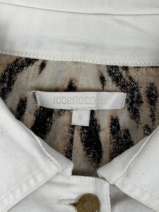 Roberto Cavalli AW2001 Roberto Cavalli White & Leopard Patchwork Jacket Size S / US 4 / IT 40 - 12 Thumbnail