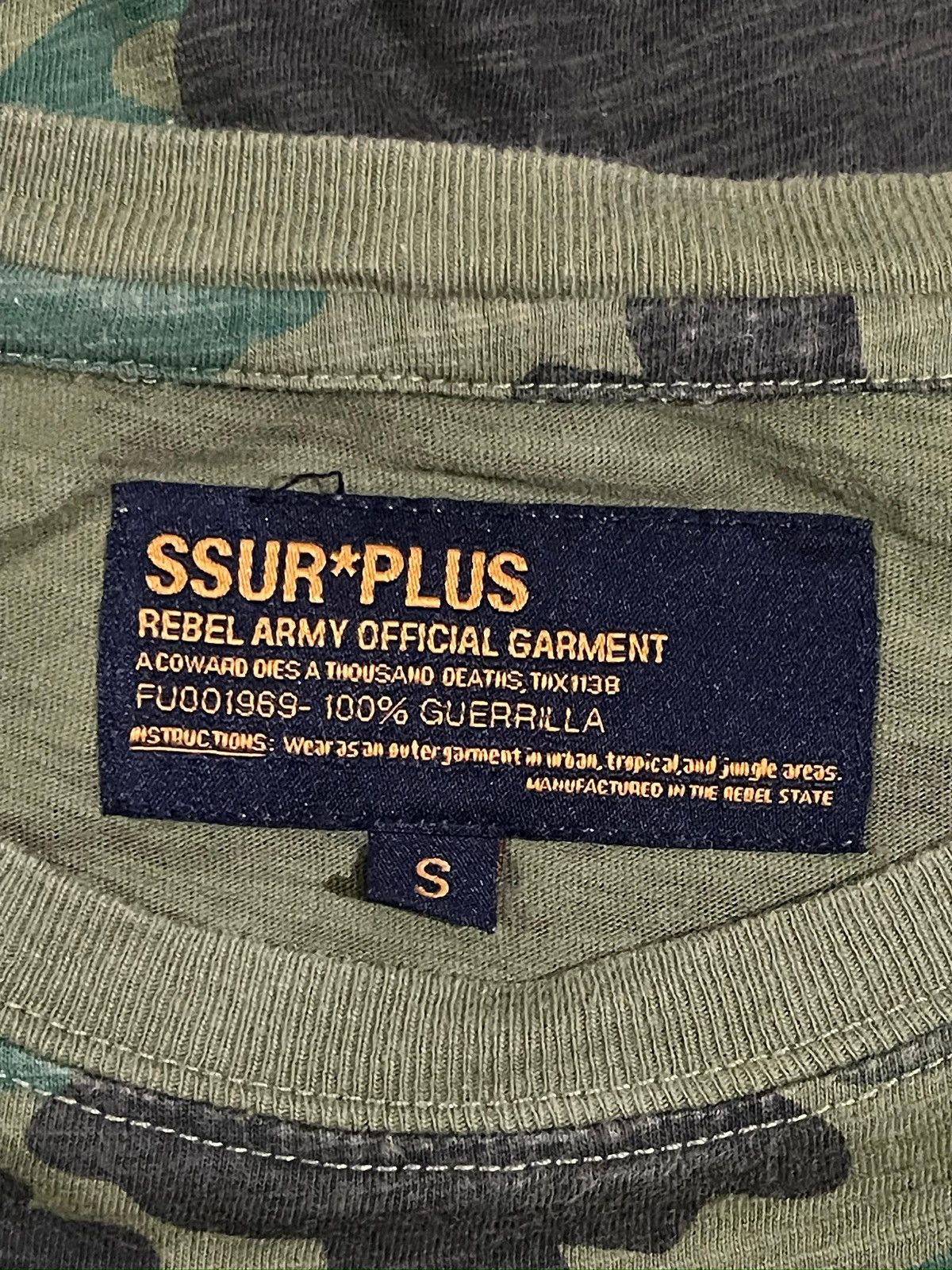 SSUR OG SSUR Camo Rebel Army T Shirt Size US S / EU 44-46 / 1 - 9 Thumbnail