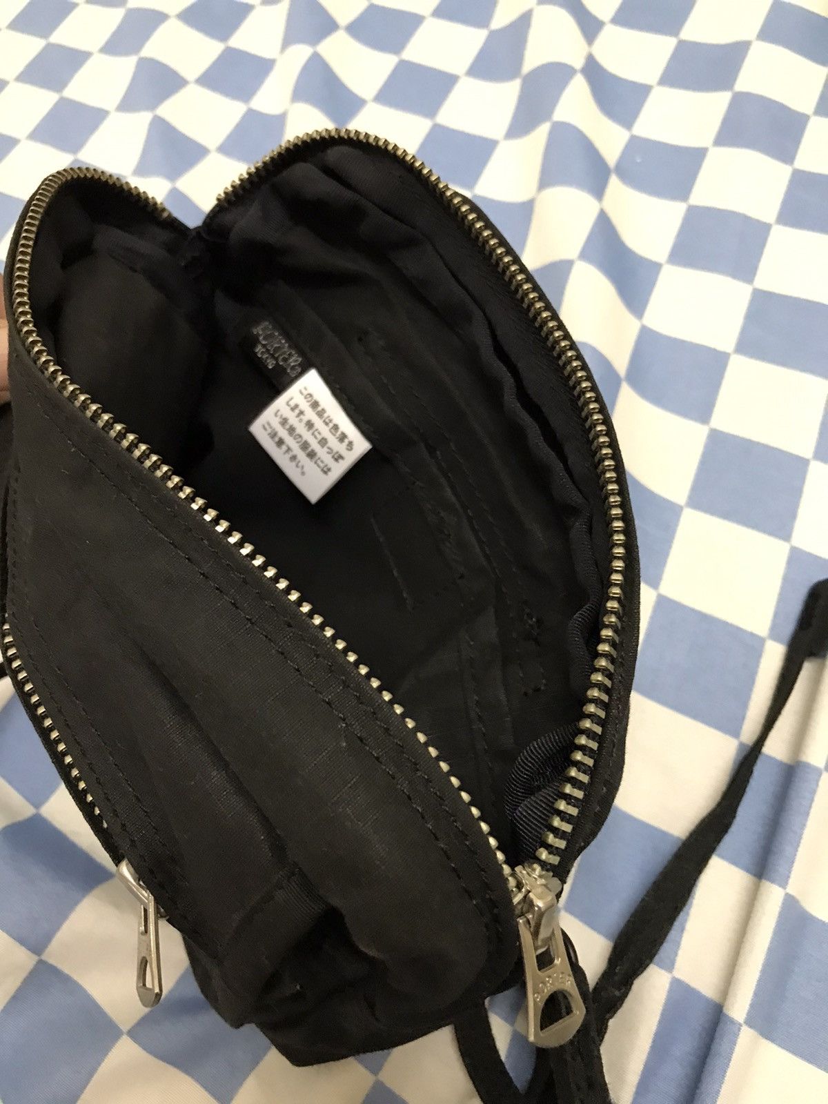 Japanese Brand × Porter Porter Japan Black Mini Sling Pouch Bag Size ONE SIZE - 8 Thumbnail