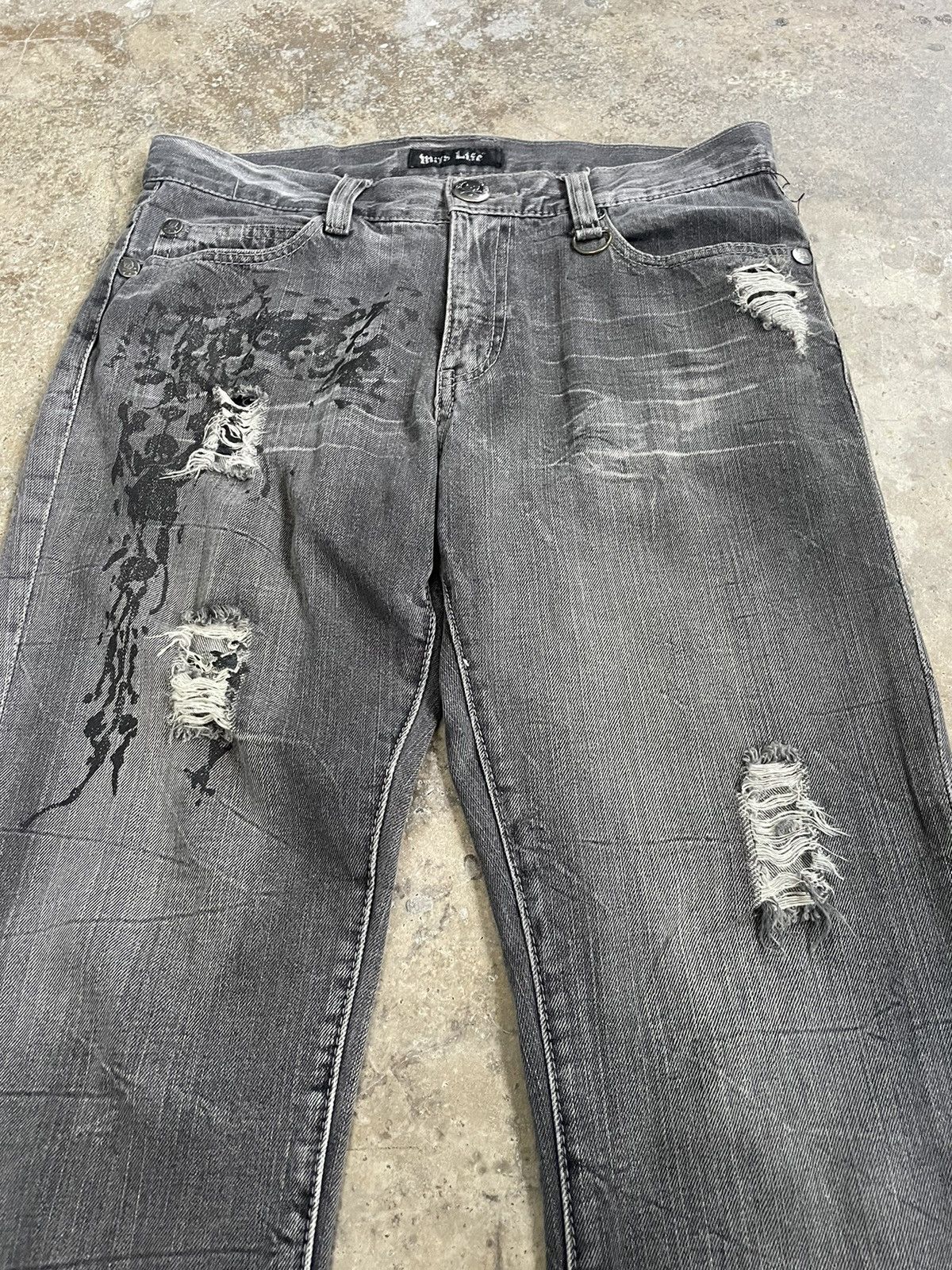 If Six Was Nine Japanese Brand Punk Jeans Size US 32 / EU 48 - 2 Thumbnail
