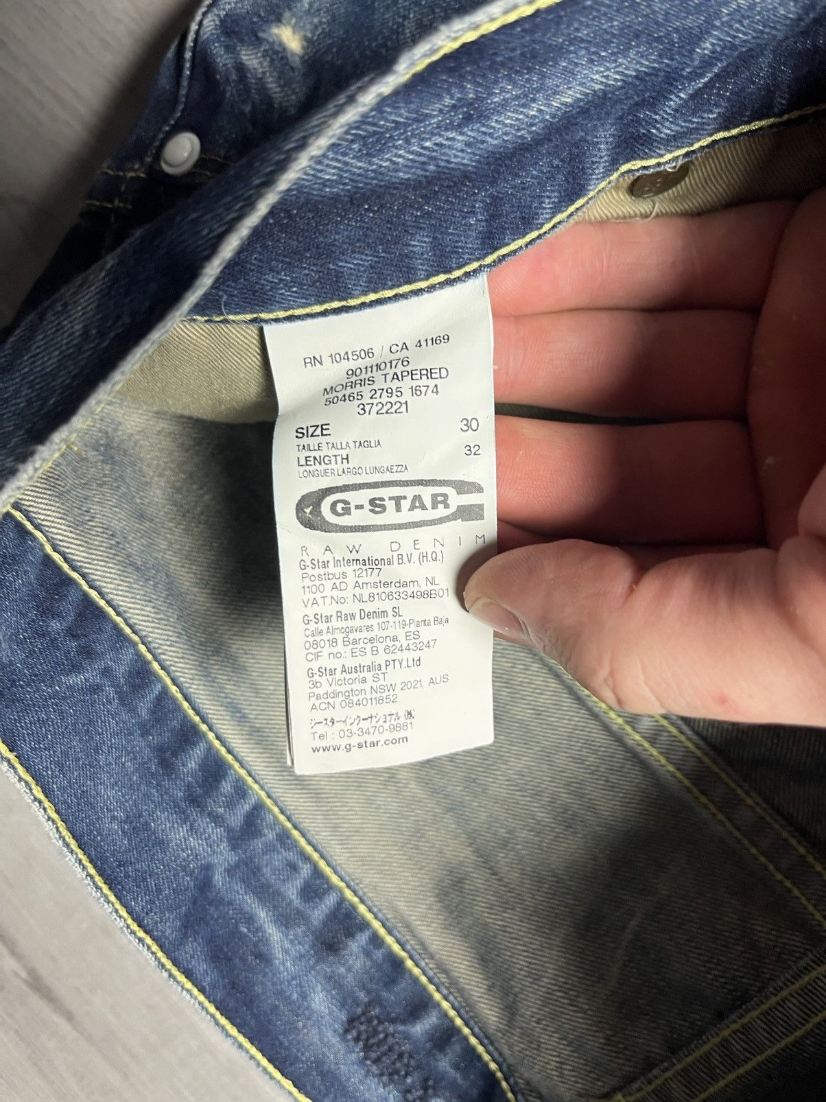 G-Star G star raw denim jeans Morris tapered 30/32 hype Size US 30 / EU 46 - 4 Thumbnail