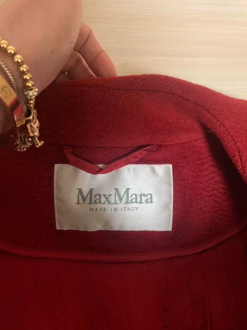 Missing Since Thursday MaxMara Manuela Red Wool Coat-2508 Size US M / EU 48-50 / 2 - 4 Thumbnail
