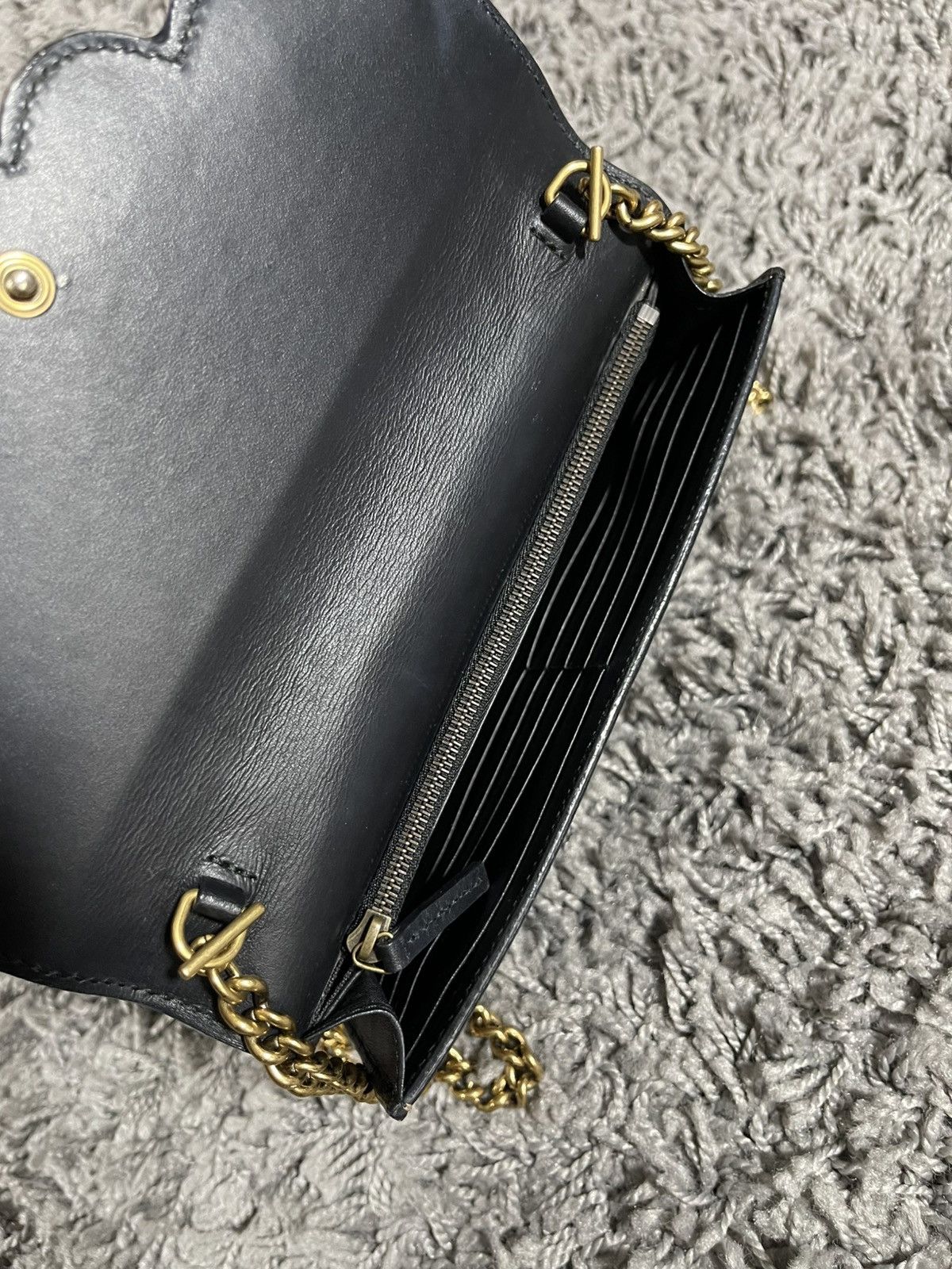Gucci Gucci Pearl Scallop Wallet Chain Bag GG Clutch Crossbody Size ONE SIZE - 13 Thumbnail