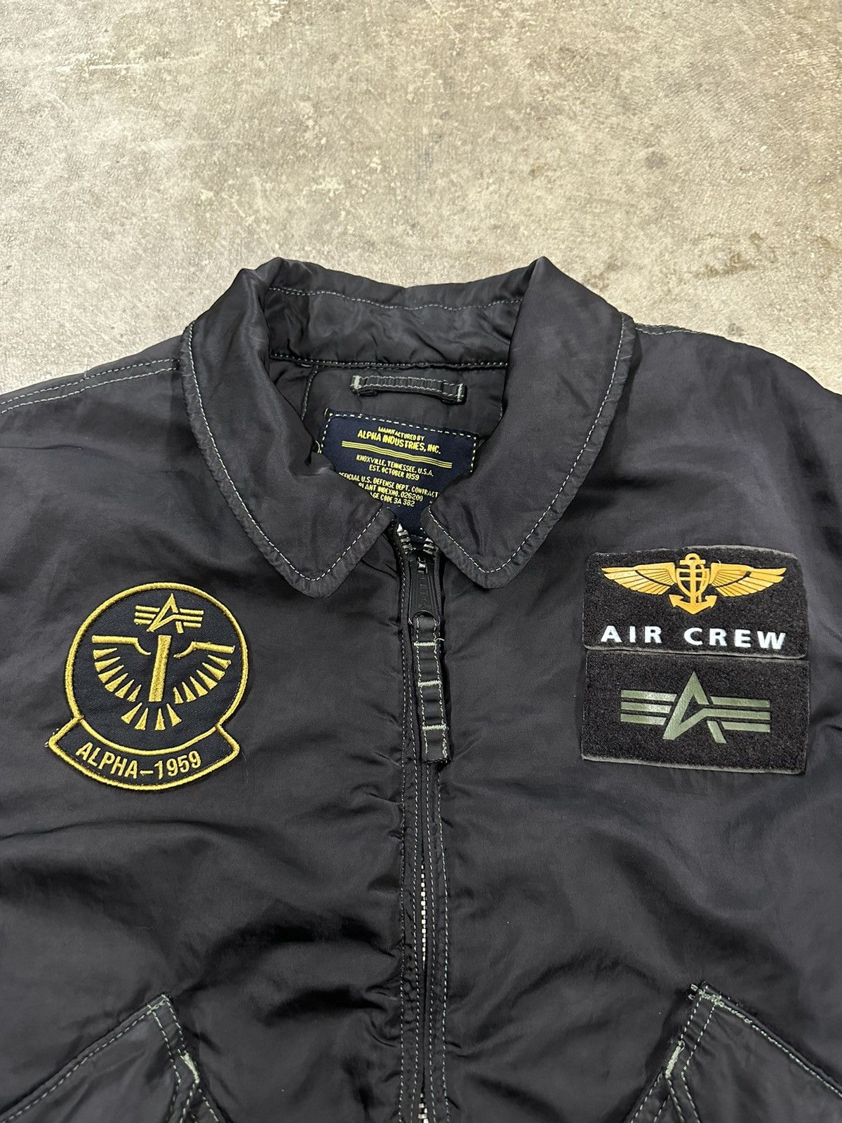 Alpha Industries Crazy Y2K Alpha Industries Patches Bomber Zip Up Jacket Size US M / EU 48-50 / 2 - 4 Thumbnail