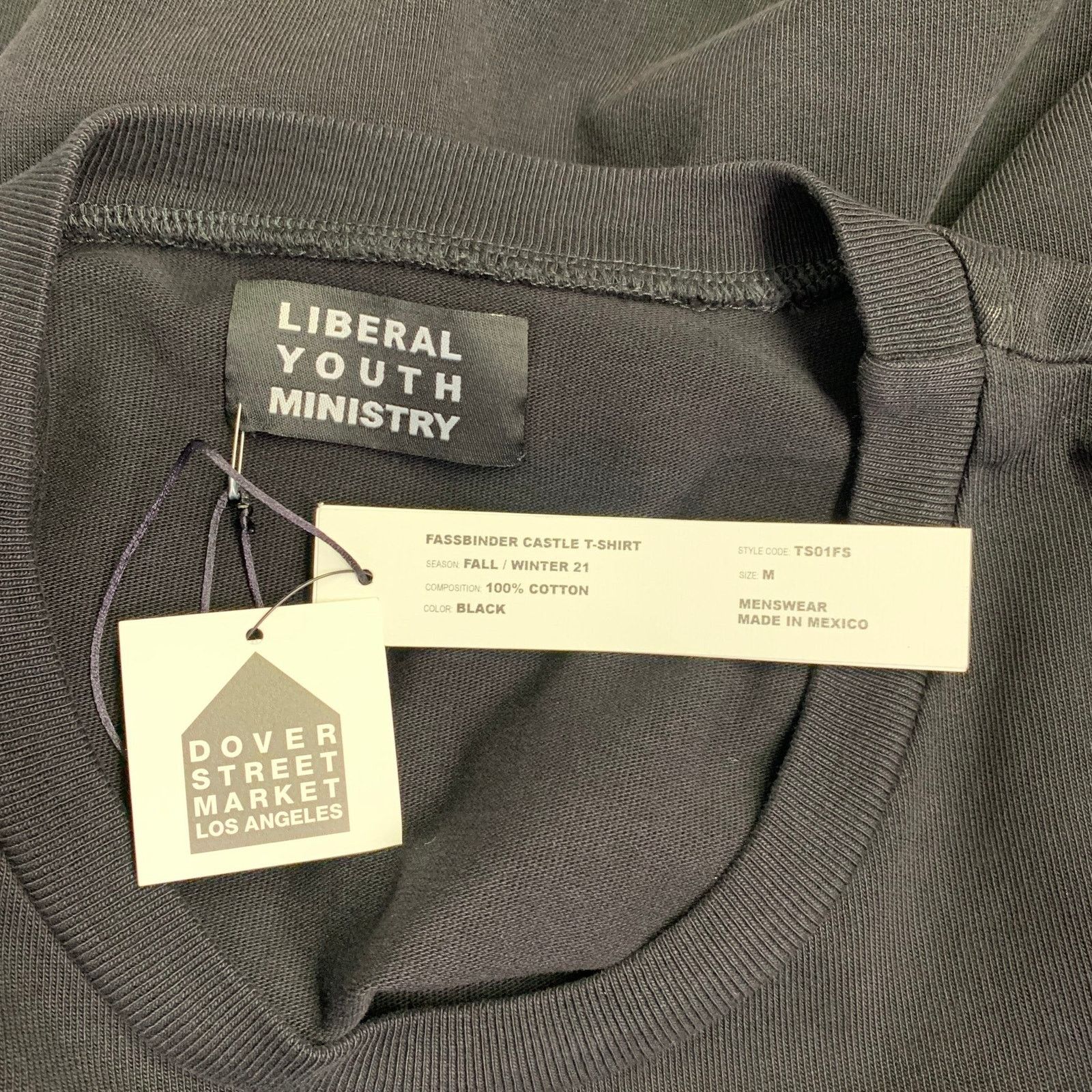 Liberal Youth Ministry FW21 Size M Black White Print Cotton Crew Neck T-shirt Size US M / EU 48-50 / 2 - 5 Thumbnail