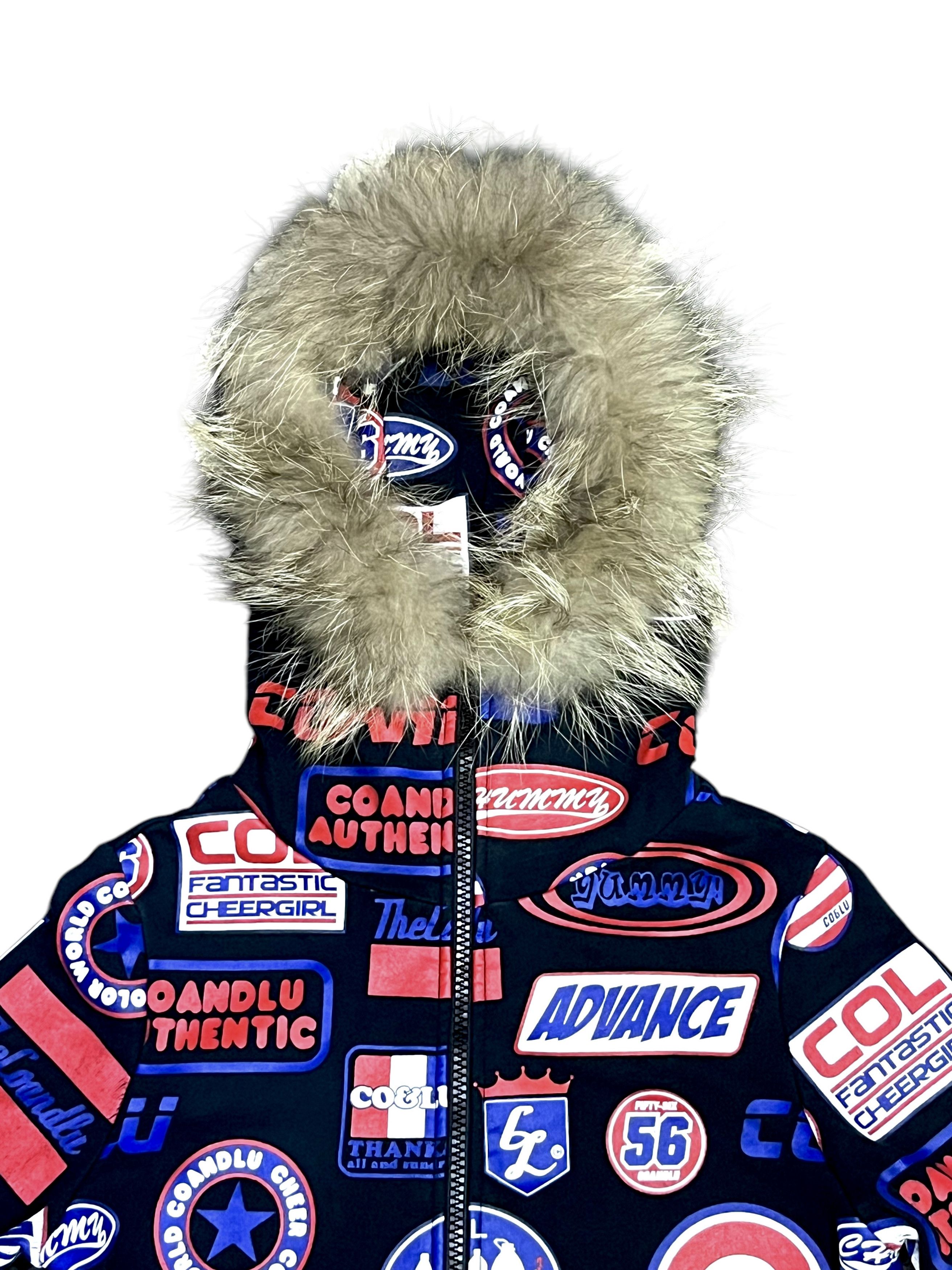 Other DOPE Est. 90’s FANTASTIC CHEERGIRL All Over Print Fur Hoodie Size XS / US 0-2 / IT 36-38 - 2 Thumbnail