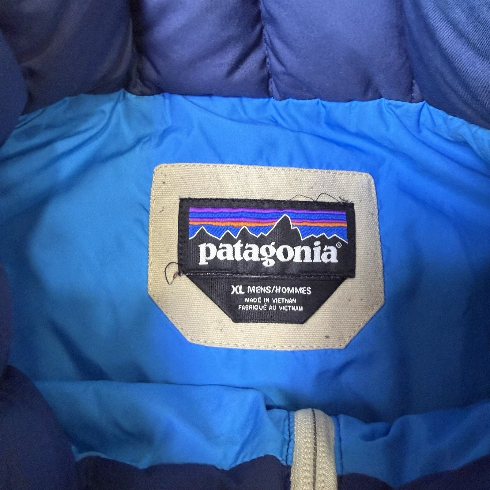 Patagonia Patagonia Bivy Down Vest XL Khaki Blue Full Zip Puffer Size US XL / EU 56 / 4 - 8 Thumbnail