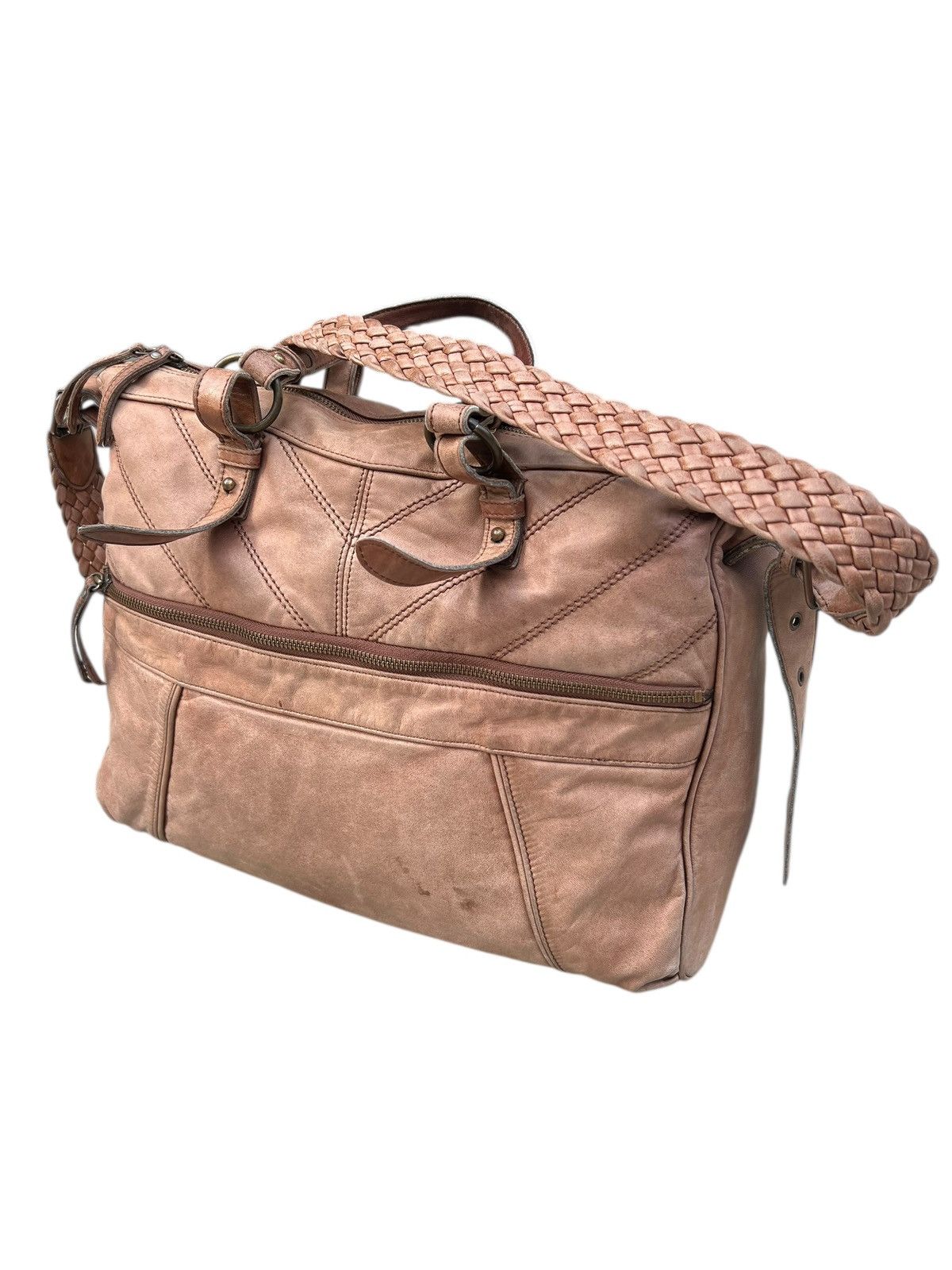 Creed × Leather Creed Japan Faded Patina Leather 2 Way Large Bag Size ONE SIZE - 18 Thumbnail