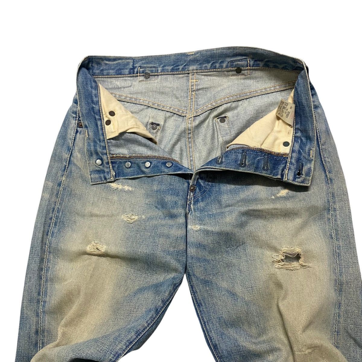 Levi's Vintage Levis 501 Big E Hidden Rivet Denim Selvedge Jeans Size US 30 / EU 46 - 2 Thumbnail