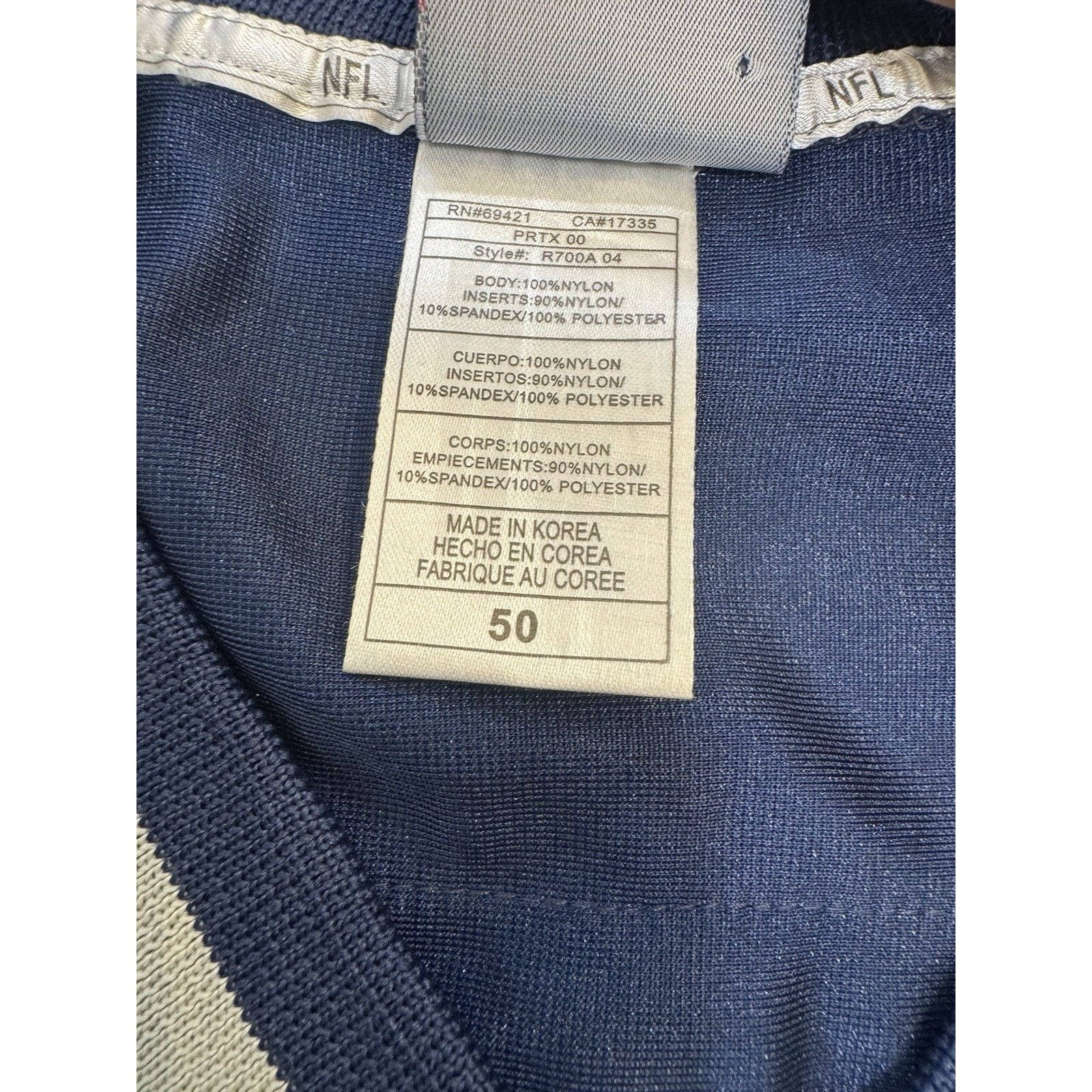 Reebok New England Patriots #00 Reebok NFL Jersey Blue Size 50 XL Size US XL / EU 56 / 4 - 7 Thumbnail