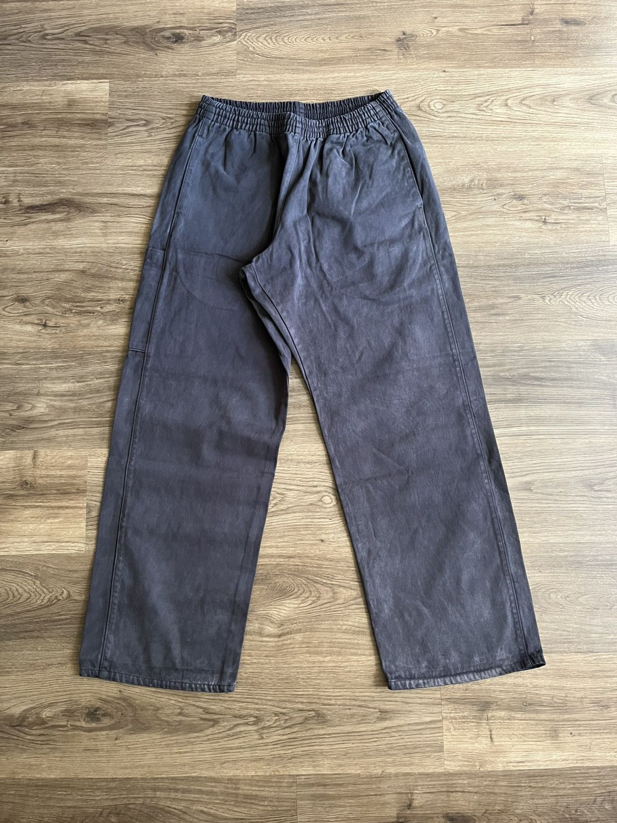 Yeezy Gap Sateen Cargo Pants Poetic Black Size Large