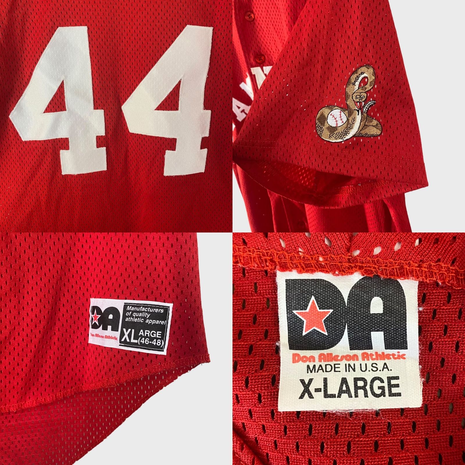 Vintage VINTAGE Arizona Diamondbacks Baseball Jersey Red Mens XL Button-Up Short-Sleeve Size US XL / EU 56 / 4 - 8 Thumbnail