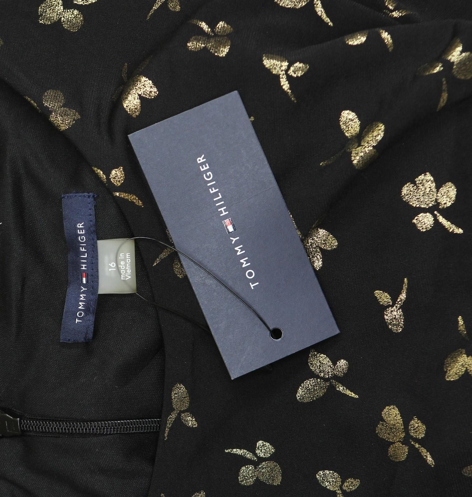 Tommy Hilfiger Nwt Tommy Hilfiger Sleeve Fit Flare Dress Black / Gold 16 Size XXL / US 16-18 / IT 52-54 - 3 Thumbnail