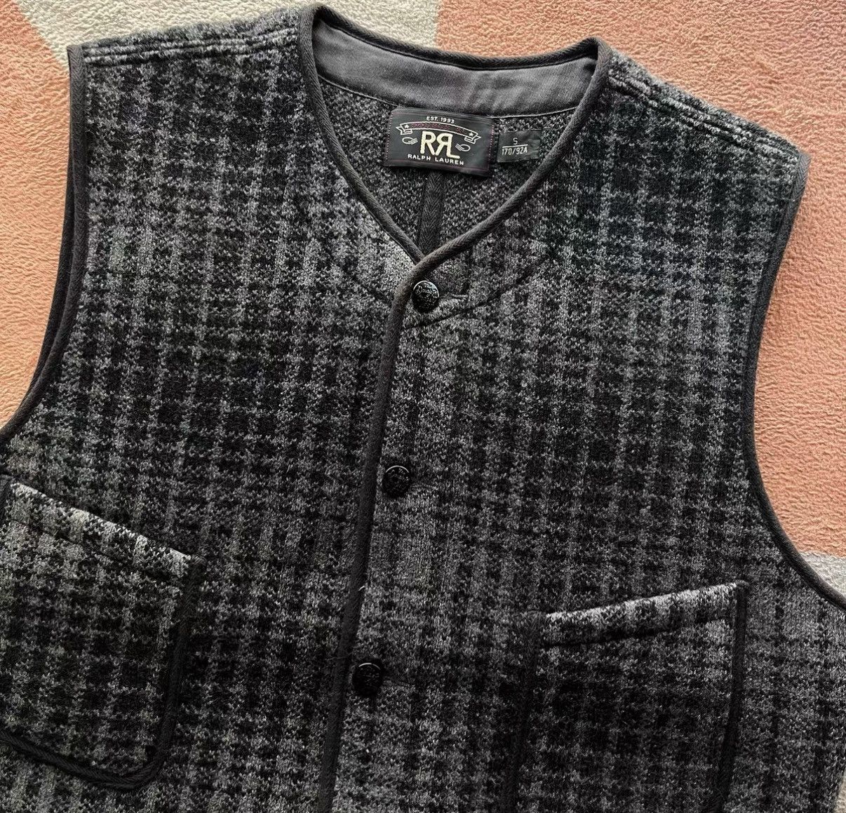 RRL Ralph Lauren RRL Ralph Lauren Double RL Wool Knit Vest K22 Size US XS / EU 42 / 0 - 3 Thumbnail