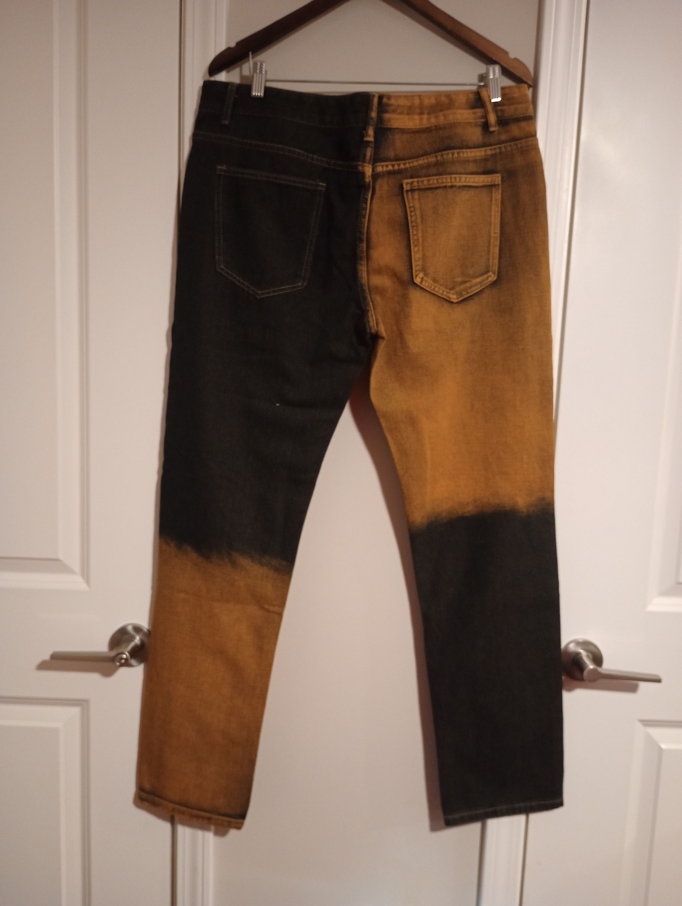 Vintage Men's Handsome Two Toned Street Style Ripped Jeans Size US 36 / EU 52 - 3 Thumbnail