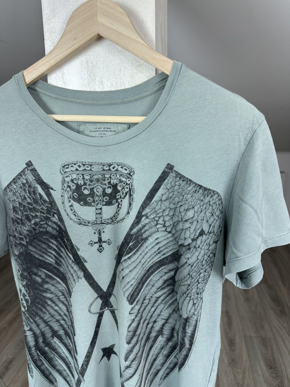Allsaints Allsaints Luxury Art Overprinted Affliction Style Tee Size US M / EU 48-50 / 2 - 4 Thumbnail