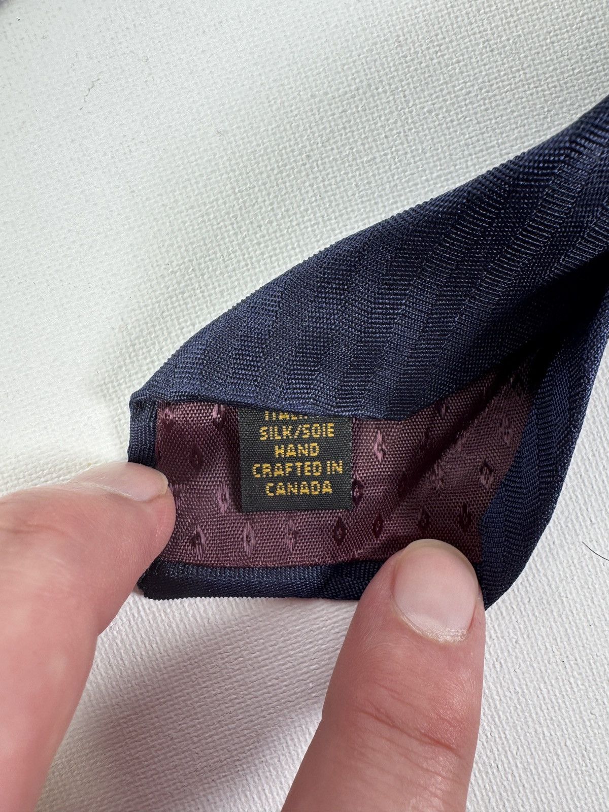 Dior Dior Signature Dark Navy Blue Silk 100% Size ONE SIZE - 3 Thumbnail