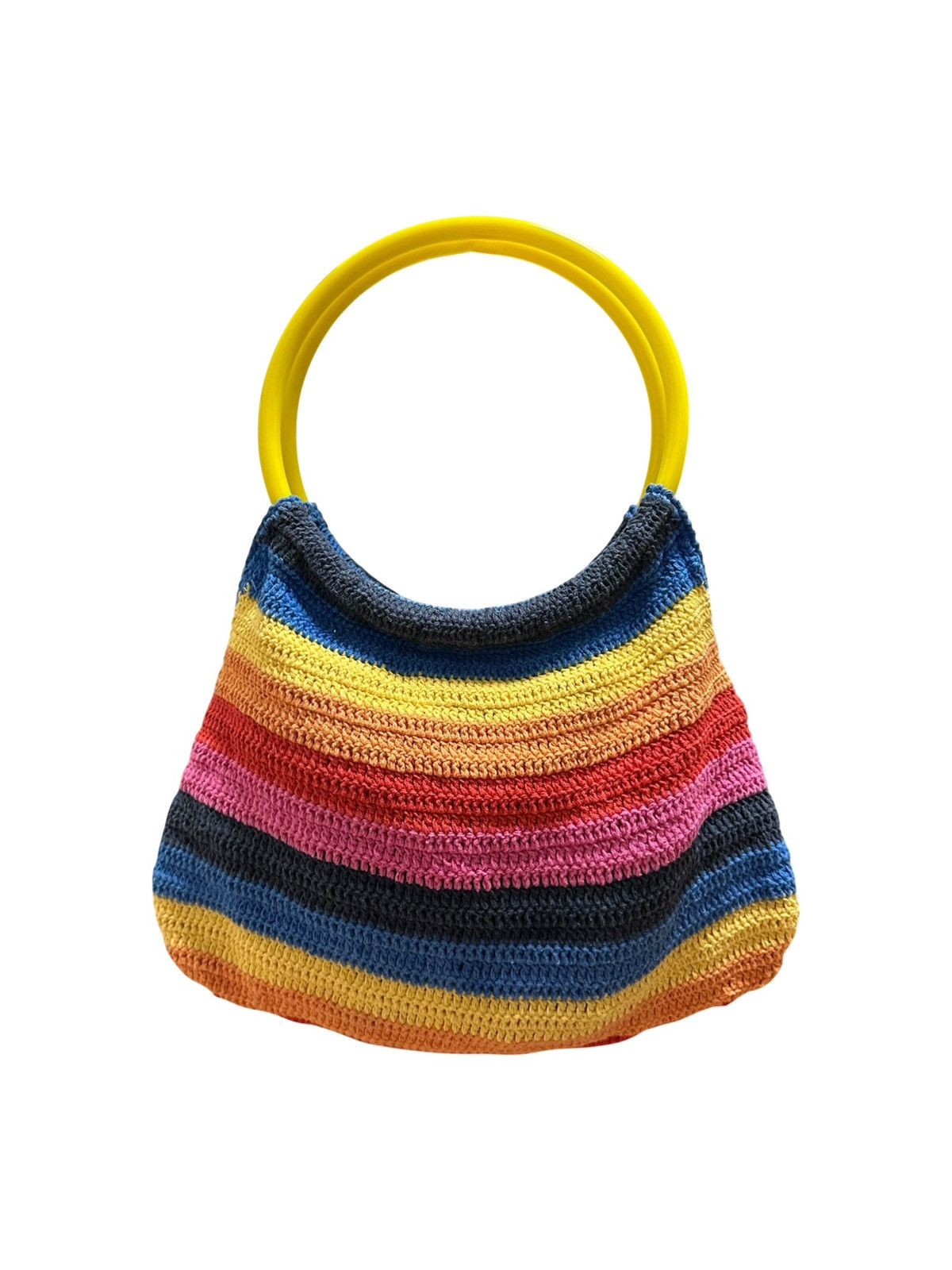 Dolce & Gabbana D&G Rainbow Crochet Plastic Handle Tote Bag Size ONE SIZE - 2 Thumbnail