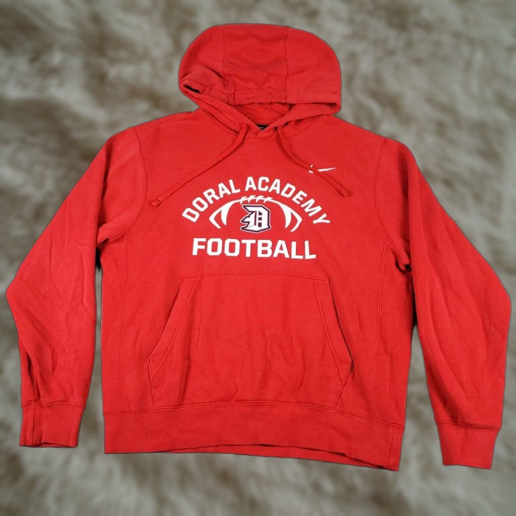 Nike VINTAGE Nike Hoodie Pullover Mens Medium Red Logo Sweatshirt Sportswear Casual Size US M / EU 48-50 / 2 - 1 Thumbnail