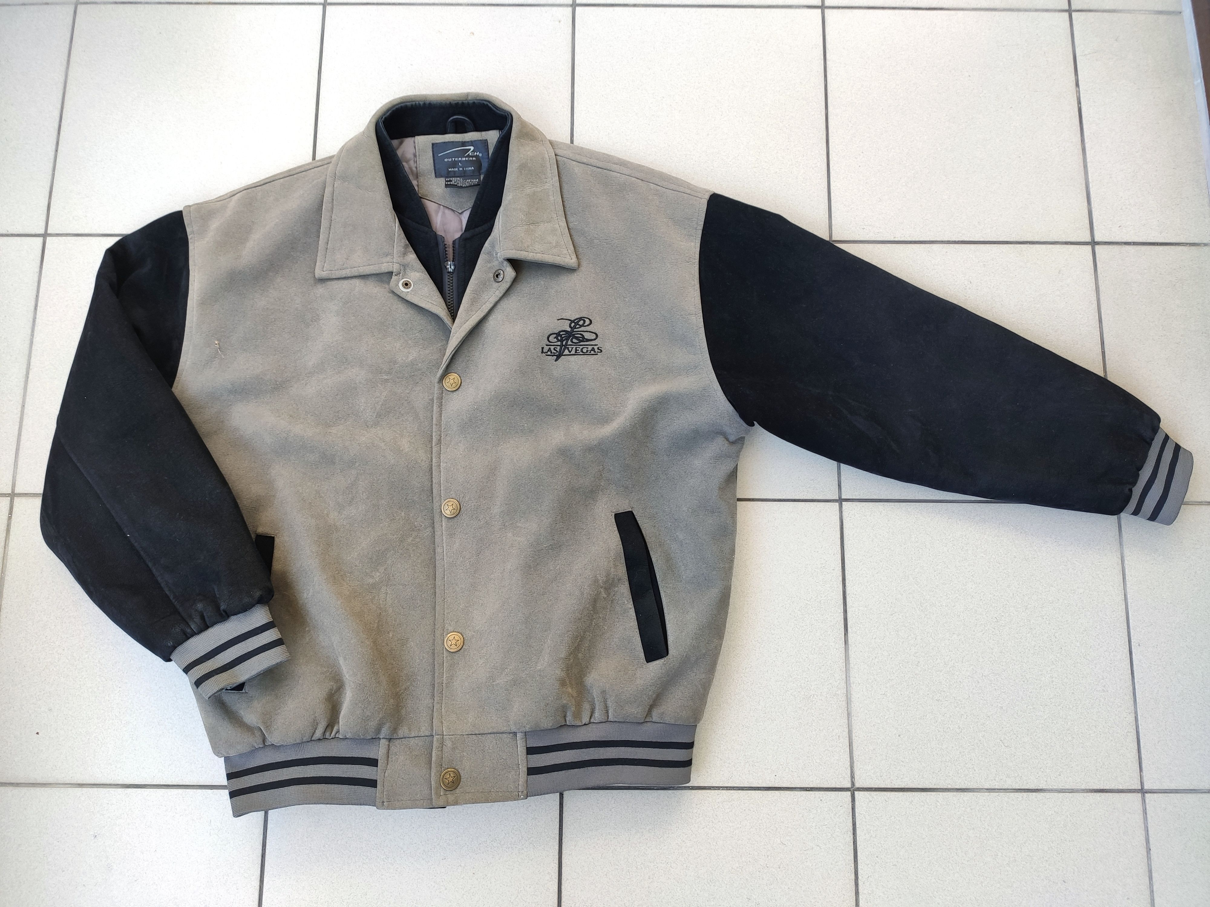 Vintage Vintage Varsity jacket Las Vegas usa bomber 90s 00s boxy Size US L / EU 52-54 / 3 - 8 Thumbnail