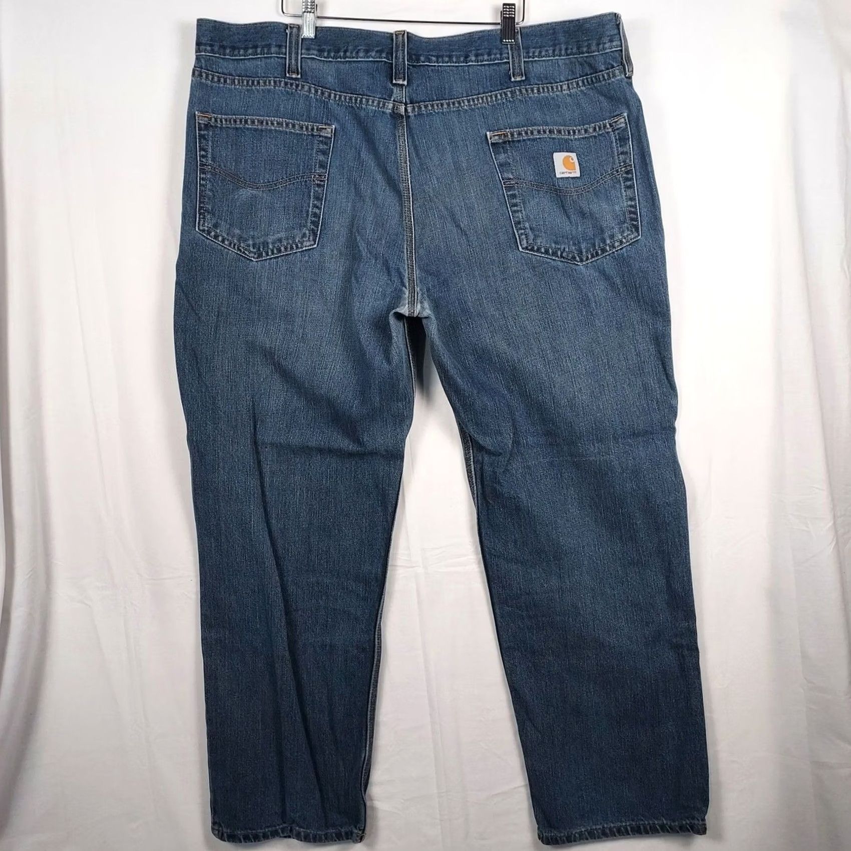 Carhartt VINTAGE? Carhartt Mens Relaxed Fit Jeans 42x30 Blue Denim Workwear Pants Straight 5-Pocket Logo Mens Size US 42 / EU 58 - 2 Thumbnail