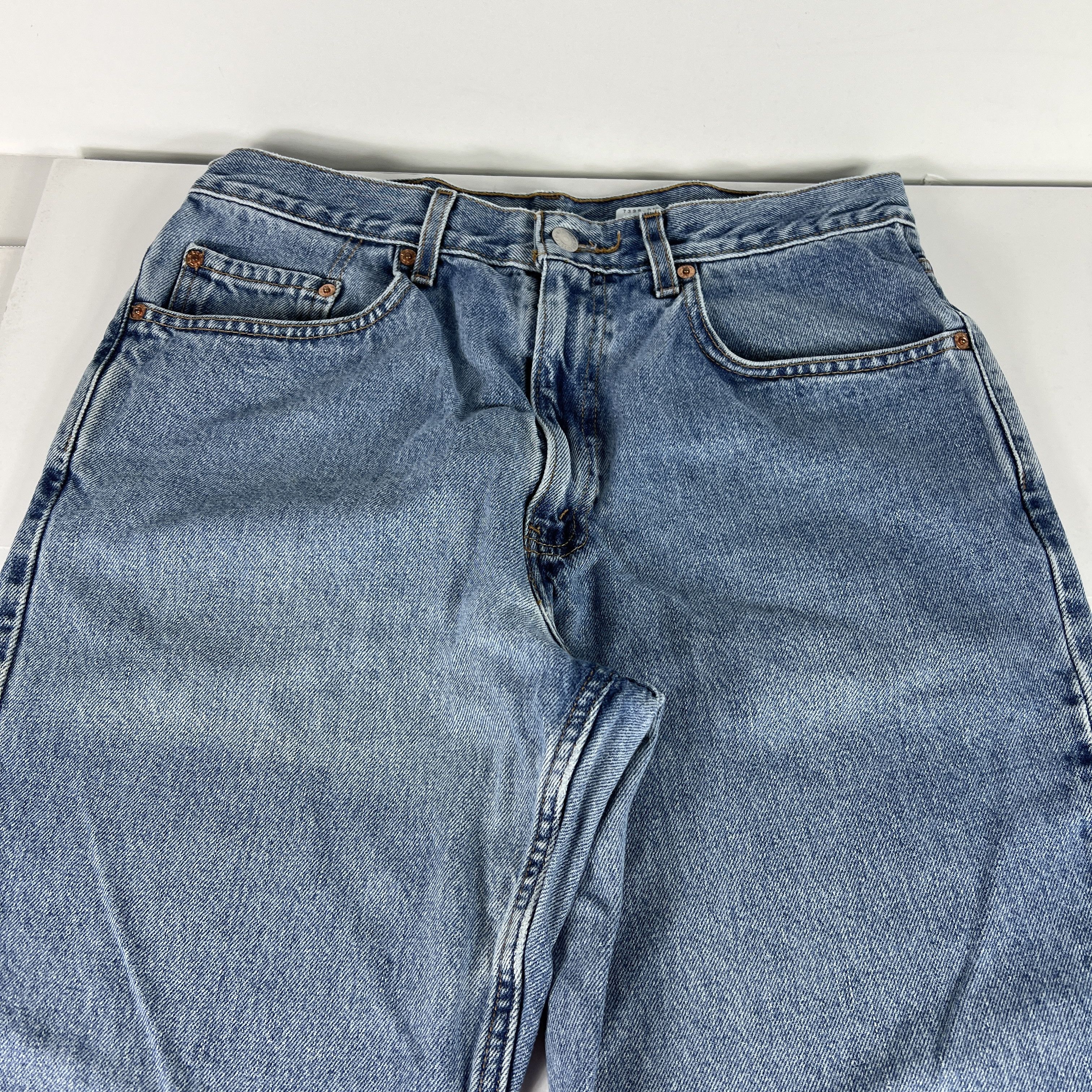 Levi's × Vintage Y2K Levi's Jeans 550 Relaxed Blue Faded Cotton Denim Size US 33 - 5 Thumbnail