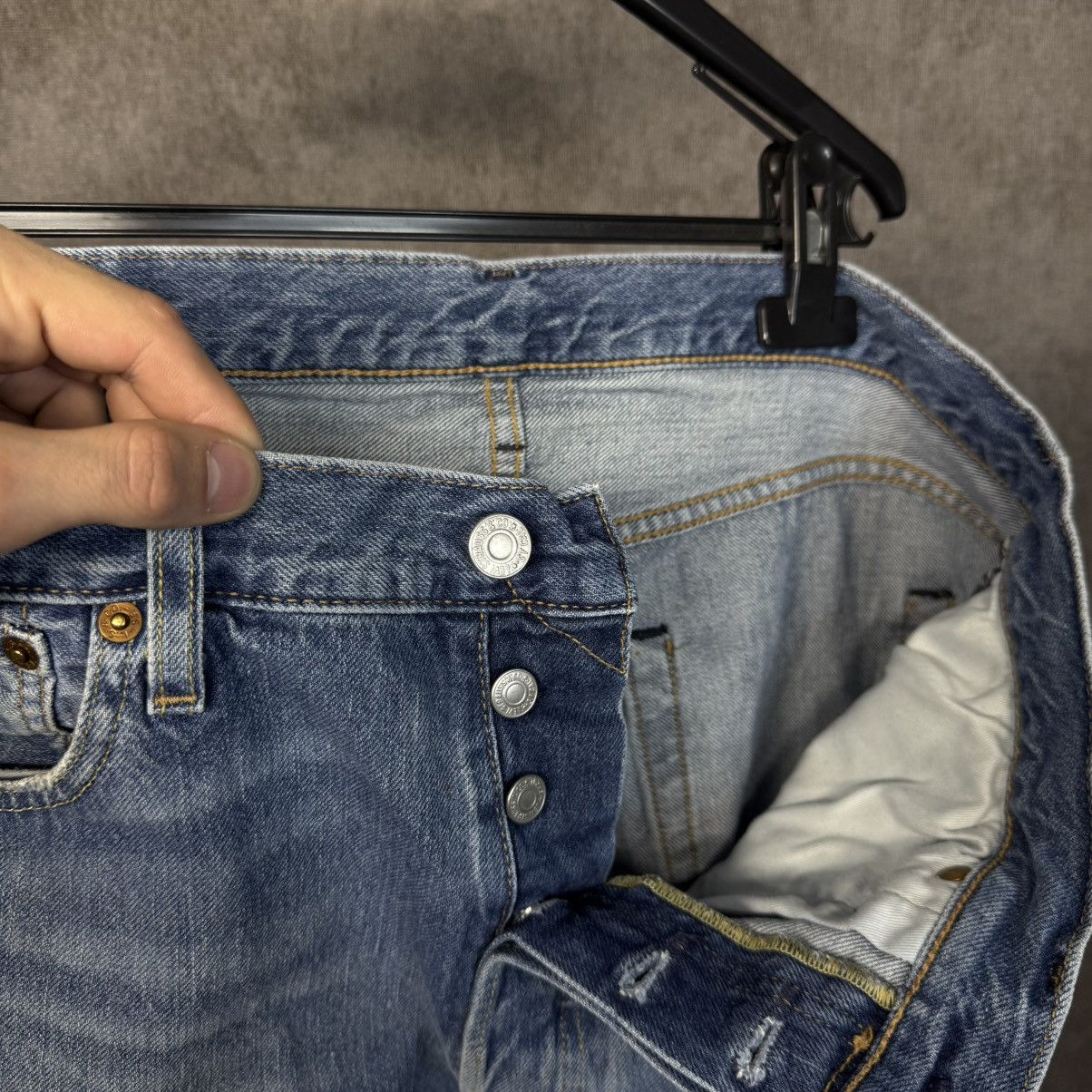 Levi's × Levi's Vintage Clothing Men’s Jeans Levi’s Premium 501 Blue Size 34/34 Denim Pants Size US 34 / EU 50 - 7 Thumbnail