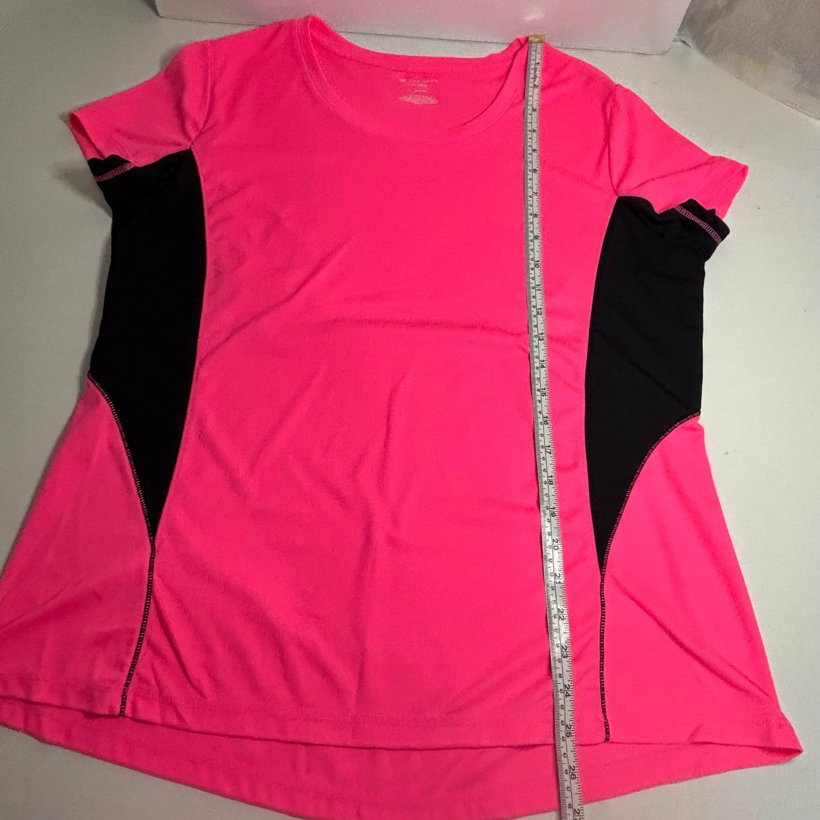 Tek Gear Tek Gear DryTek Hot Pink Athletic Tee XL Mesh High-Low Size XL / US 12-14 / IT 48-50 - 3 Thumbnail